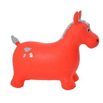 Pink Papaya Hüpftier Einhorn Hüpf-Pferd, Kuh oder Reh, aufblasbares, Kinder Hüpfspielzeug inkl. Pumpe