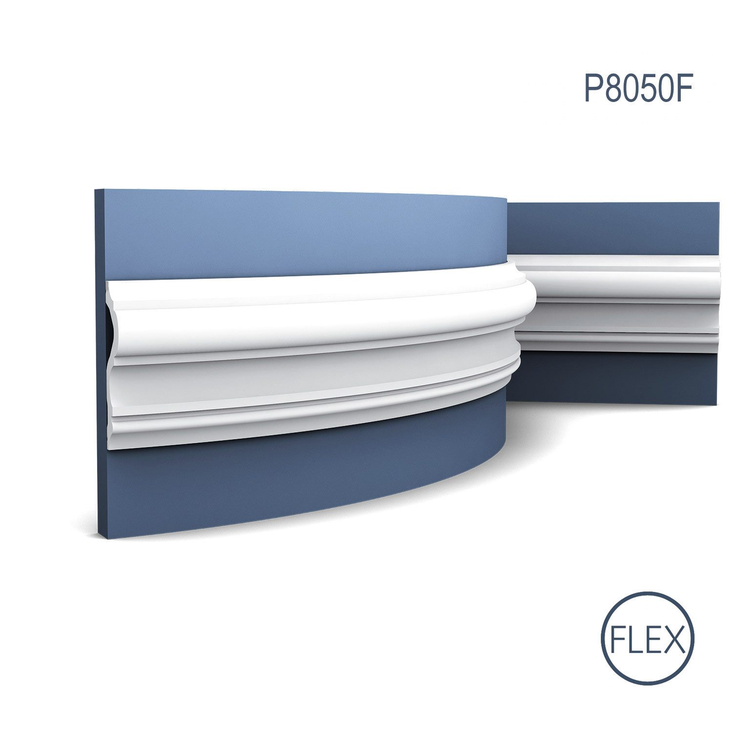 Orac Decor Flexprofil P8050F flexible Wandleiste Friesleiste Stuck Leiste Profil 2 m (Profilleiste, 1-St., Flexible Wandleiste, Stuckleiste, Zierleiste, 2 m), Profilleiste