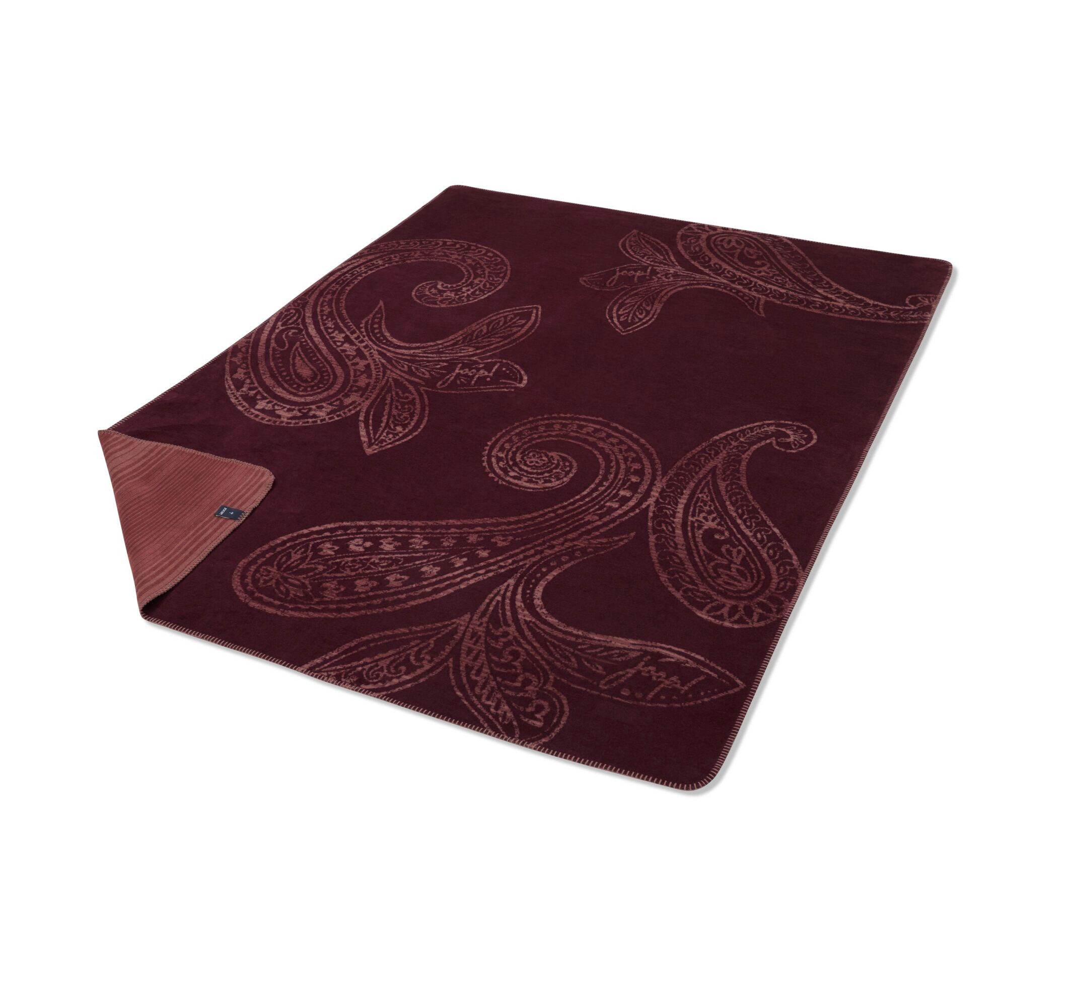 Wohndecke Wohndecke PAISLEY Stripes und Paisley, JOOP!, eingewebter JOOP! Schriftzug