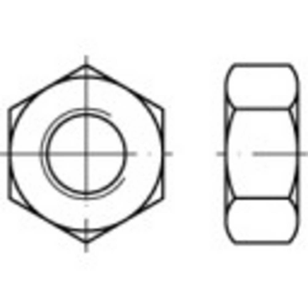 TOOLCRAFT Muttern Messing galvanisch verchromt Sechskantmuttern | Muttern