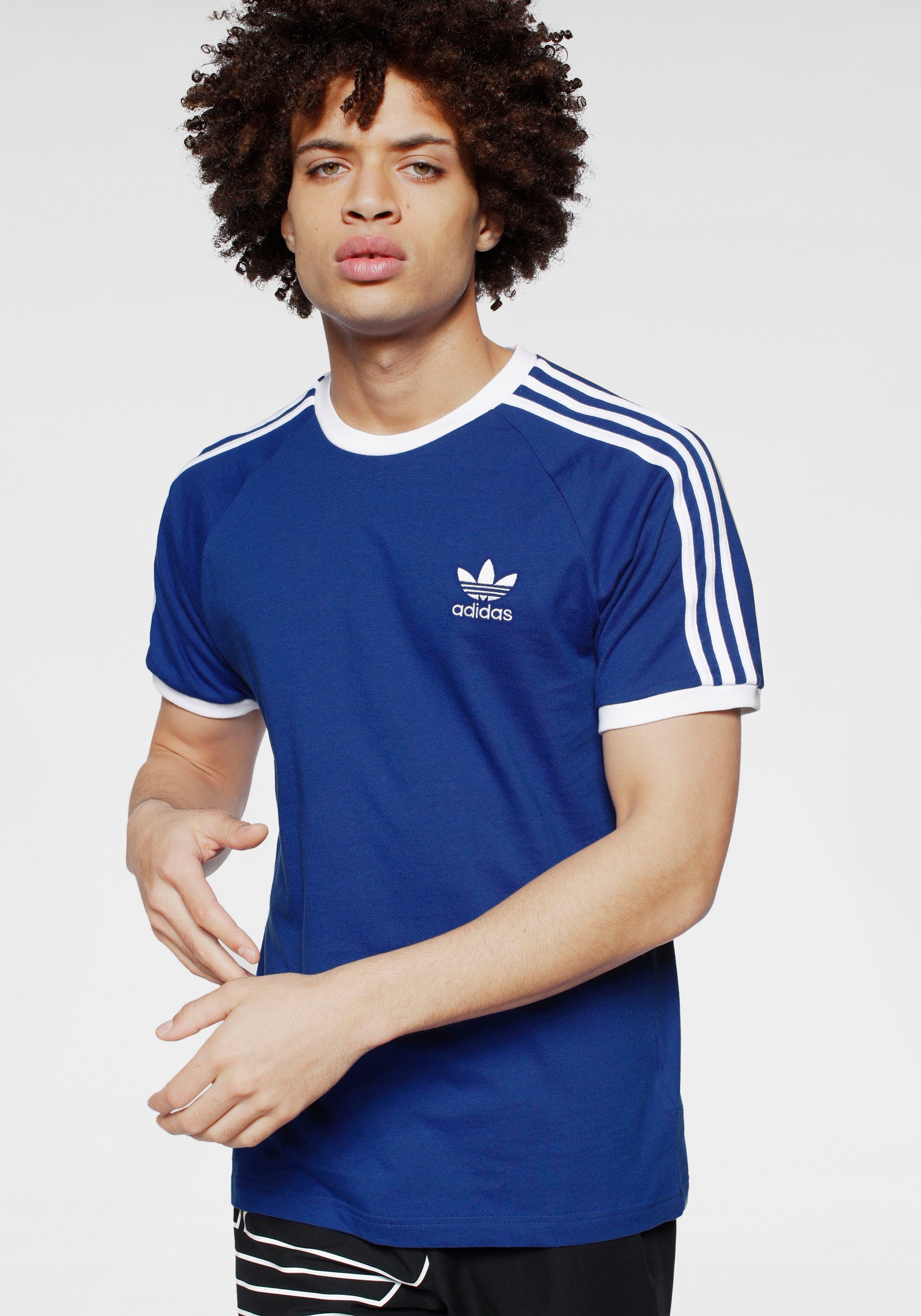 adidas t shirt weiß blauer streifen adidas t shirt weiß blauer streifen