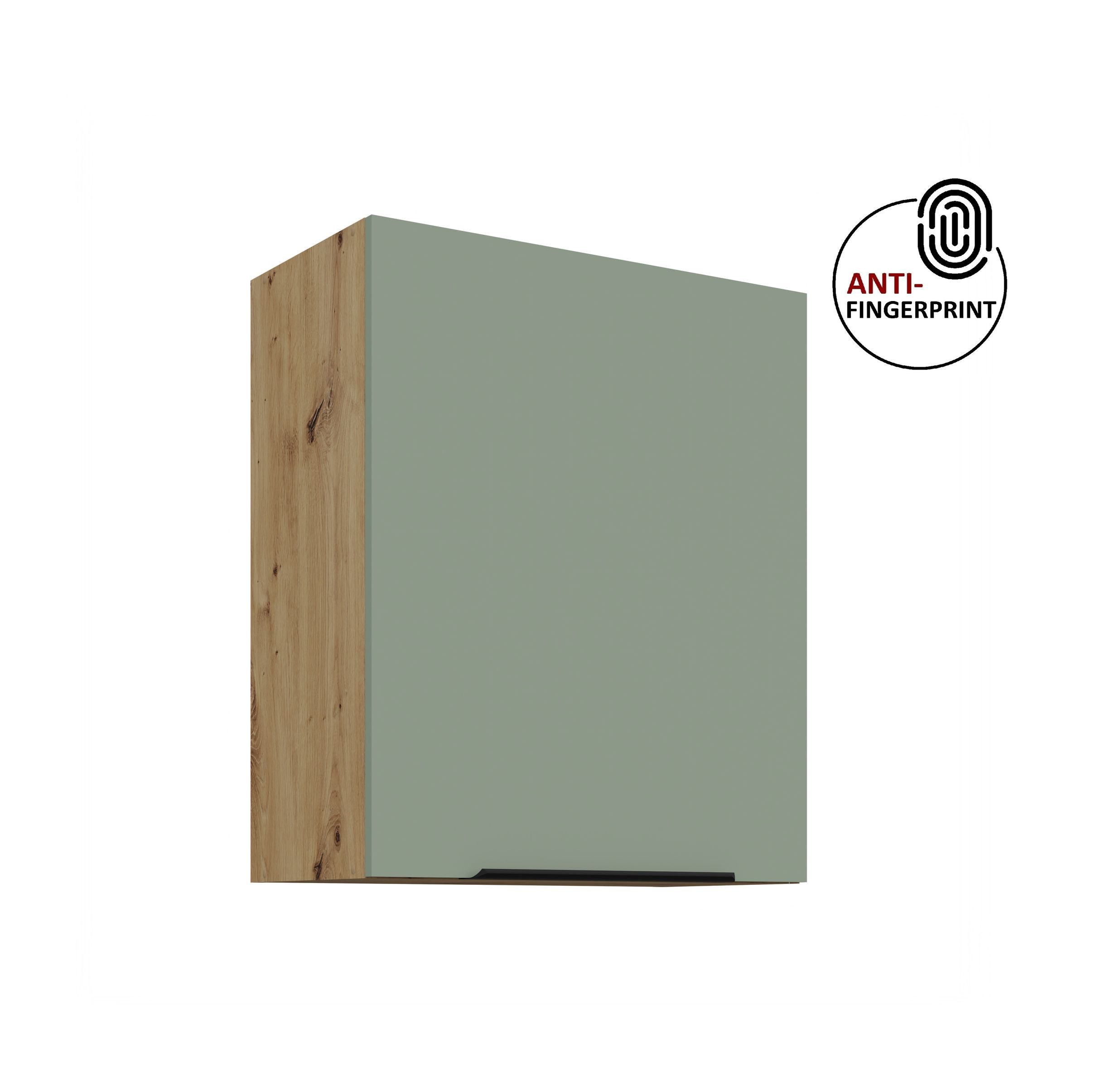 Küchen-Preisbombe Hängeschrank 60 cm Küche ARIA Aquamarin Küchenzeile Küchenblock Anti Fingerprint