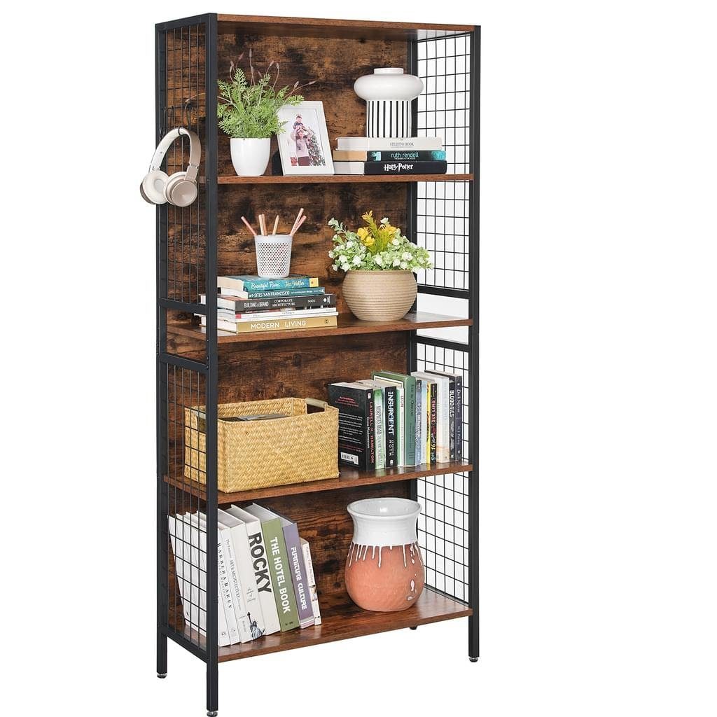 VASAGLE Bücherregal Standregal, mit 4 S-Haken, günstig online kaufen