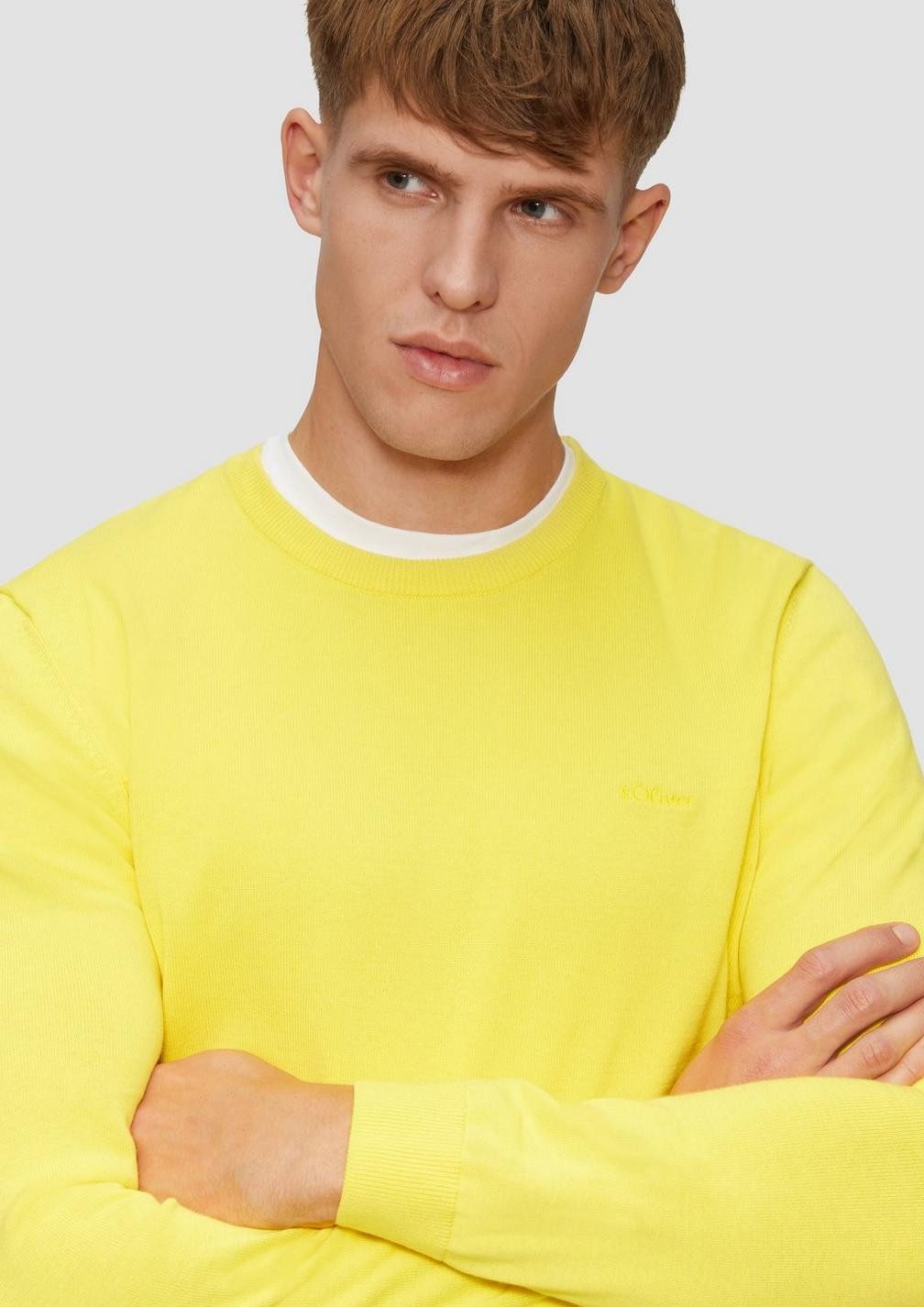 s.Oliver Rundhalspullover Casual (1-tlg) Rundhals. langarm, günstig online kaufen