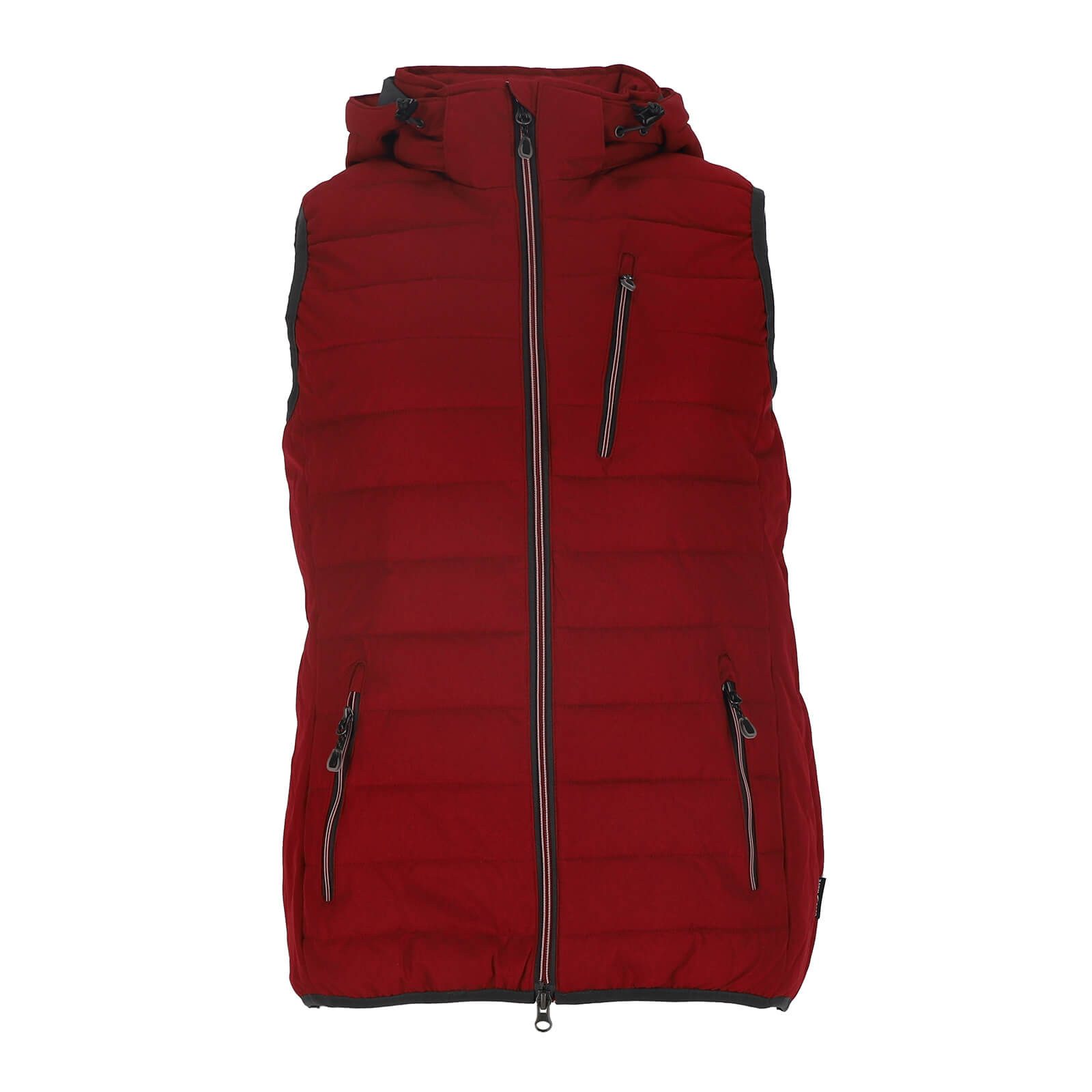 Blue Wave Steppweste Damen Weste Nathalie gesteppt Kapuze - Damenweste Outdoor-Weste leicht Abnehmbare & verstellbare Kapuze, 2-Wege-Reißverschluss, Taschen – Bild 4 von 5