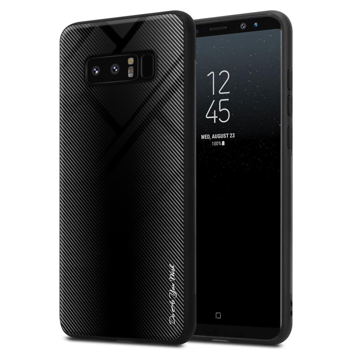 Cadorabo Handyhülle für Samsung Galaxy NOTE 8 Hülle Samsung Galaxy NOTE 8, Robustes Hard Case - Handy Schutzhülle - Hülle - Back Cover Bumper