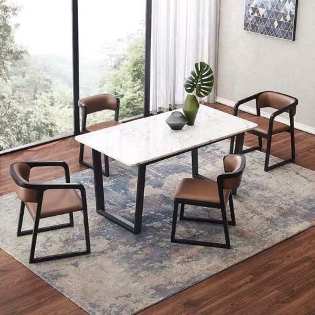JVmoebel Esszimmer-Set, Ess Tisch Designer Italienische Möbel Holz Tisch Wohn Zimmer 140x80cm