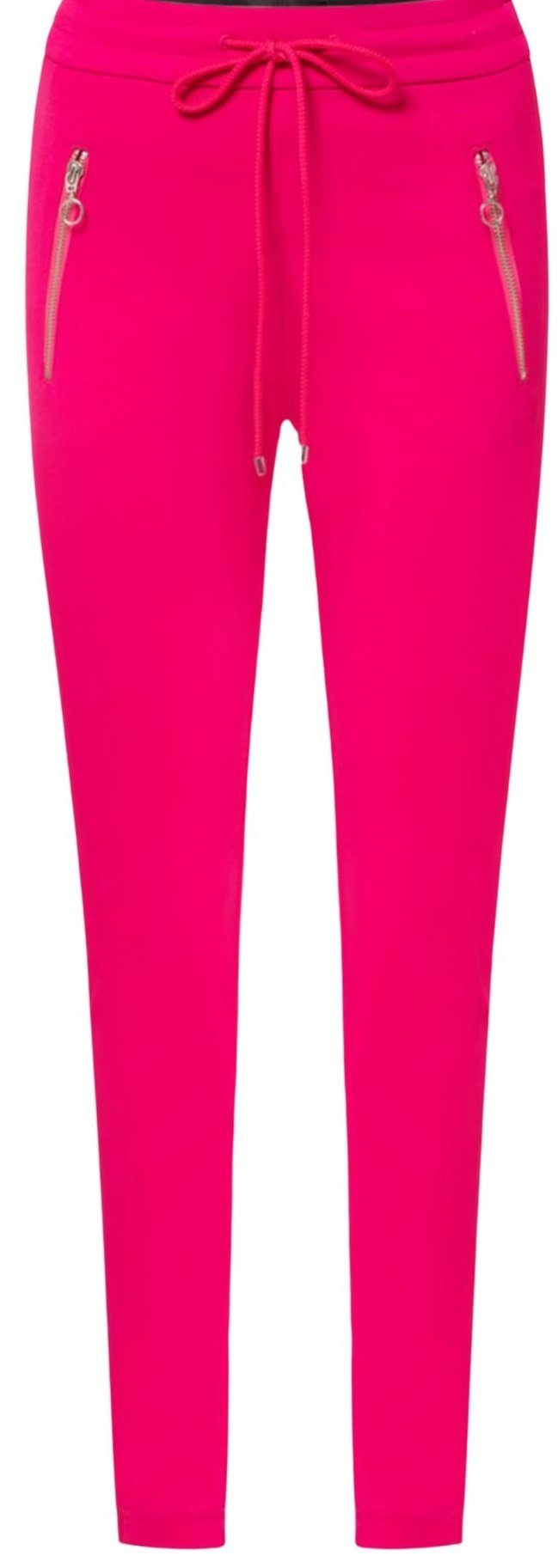 MAC Jogger Pants Easy Active virtual Fit mit pink aus Relaxed Techno leichtem Stretch Tunnelzug