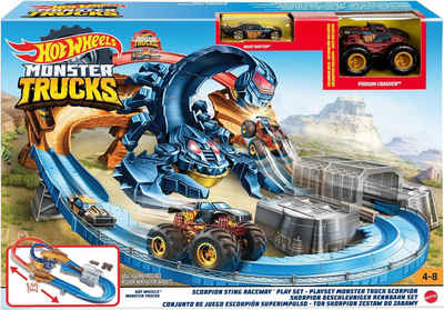Mattel® Autorennbahn Hot Wheels Monster Trucks Skorpion Beschleuniger Rennbahnset