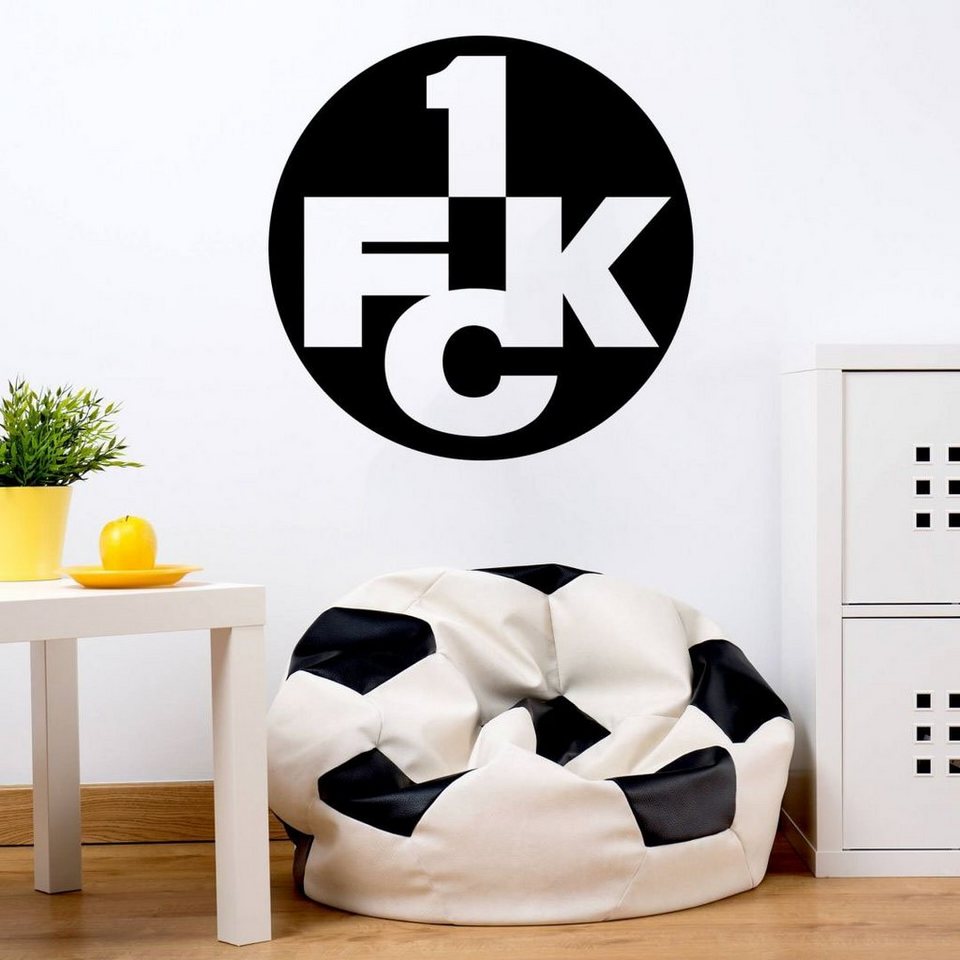 Wall-Art Wandtattoo 1.FC Kaiserslautern Logo (1 St), Eigene Herstellung in  Berlin mit hohem Anteil an Handarbeit