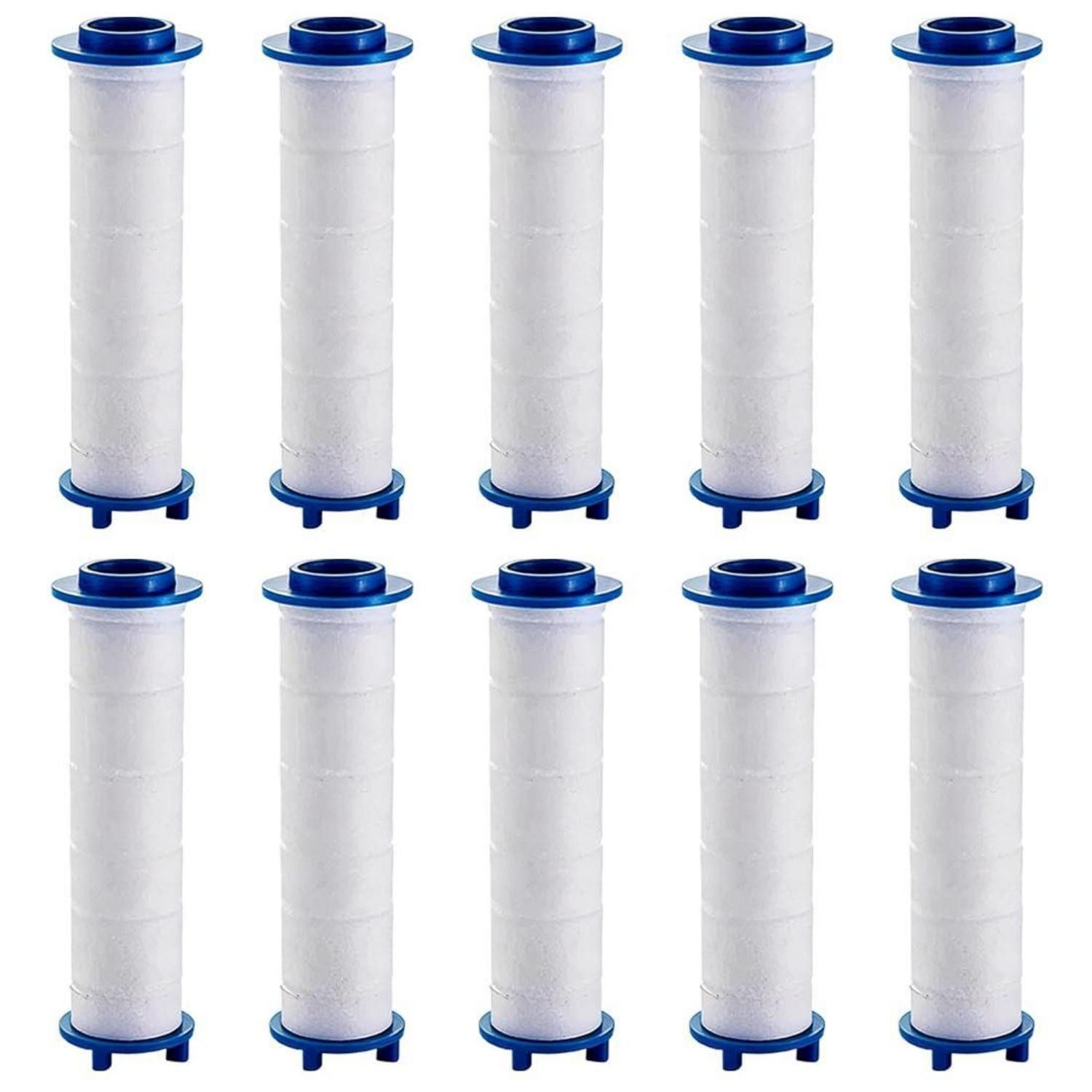 LuxusKollektion Wasserhahnfilter Duschfilter Ersatzfilter 10er PP-Baumwolle 9,5cm