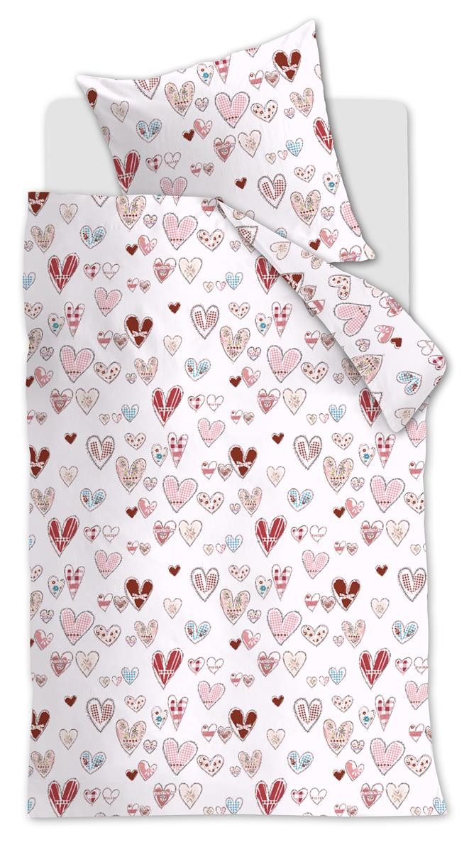 Beddinghouse x Hanneke de Jager Bettwäsche Bettwäsche KIDS Sweethearts Multi 135x200 bunt, Baumwolle, 2 teilig, bettwäsche 135x200 baumwolle reißverschluss warm baumwolle bettwäsche