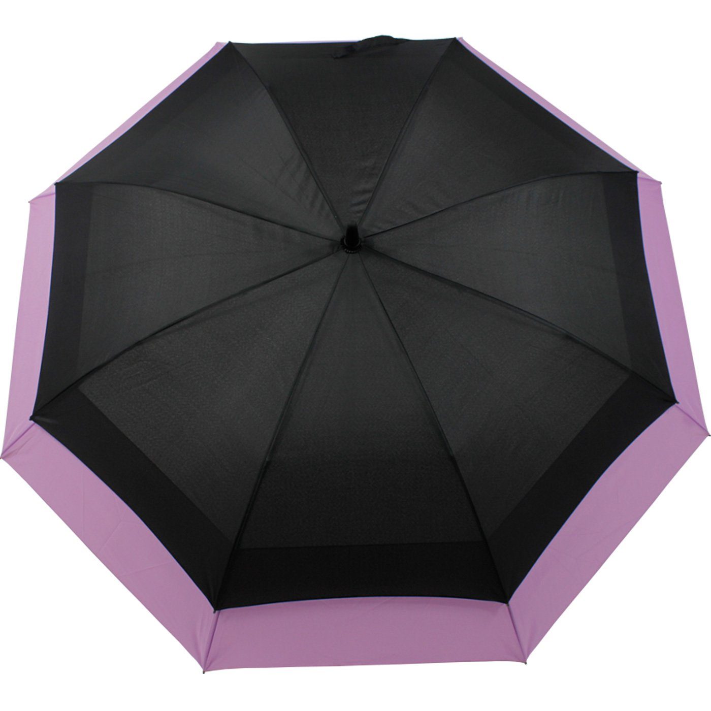 - schwarz-lila Schirm mit Langregenschirm expandierender Move Automatik, iX-brella to XXL zweifarbig