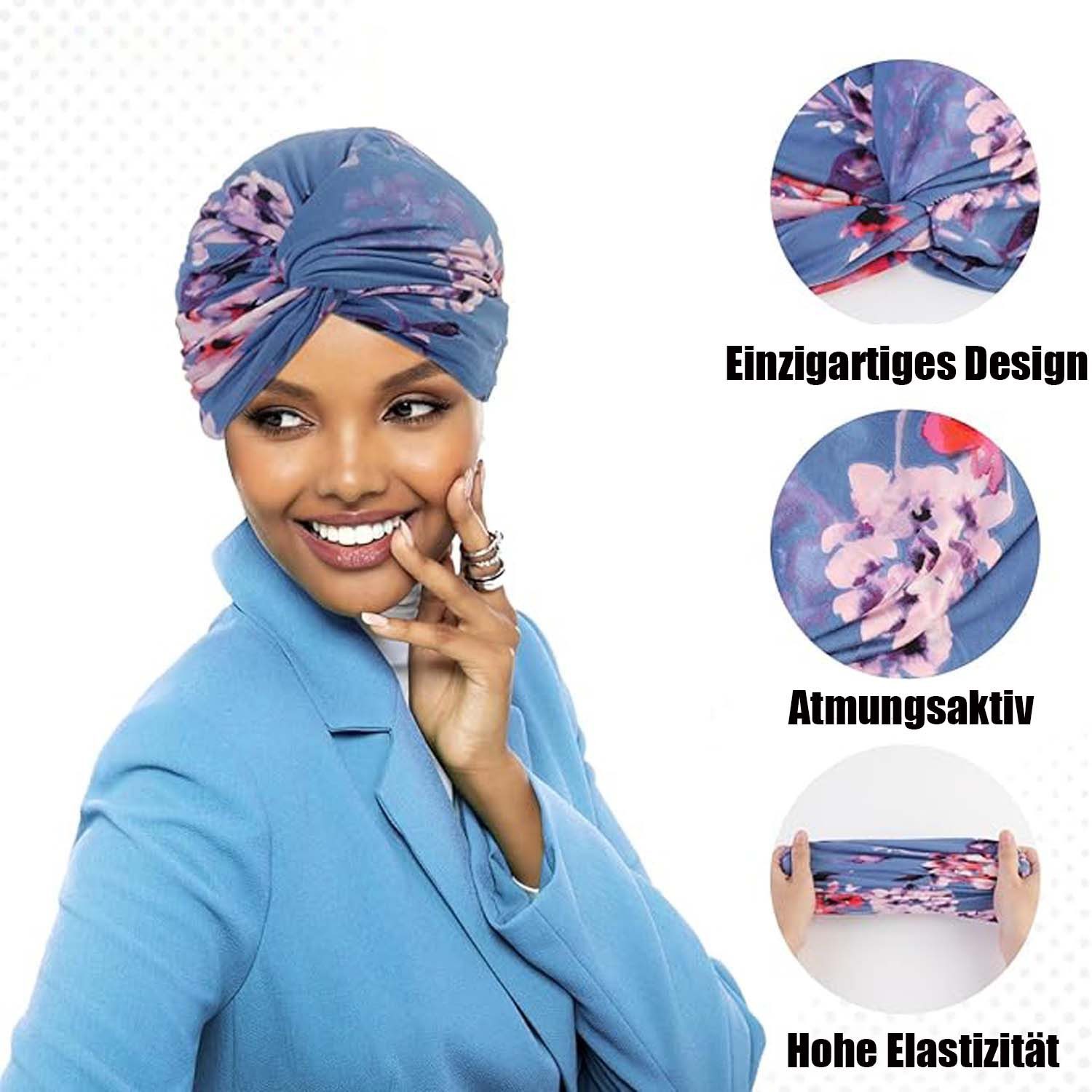Bextsrack Kopftuch 2 Stücke Frauen Chemo Hüte Turban Damen Beanie