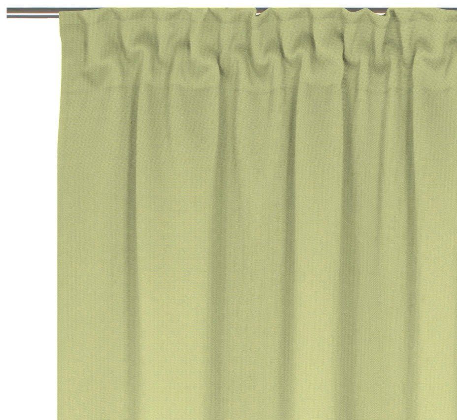 Collection Uni light, St), Adam, aus Bio-Baumwolle Jacquard, Multifunktionsband hellgrün Vorhang (1 nachhaltig blickdicht,