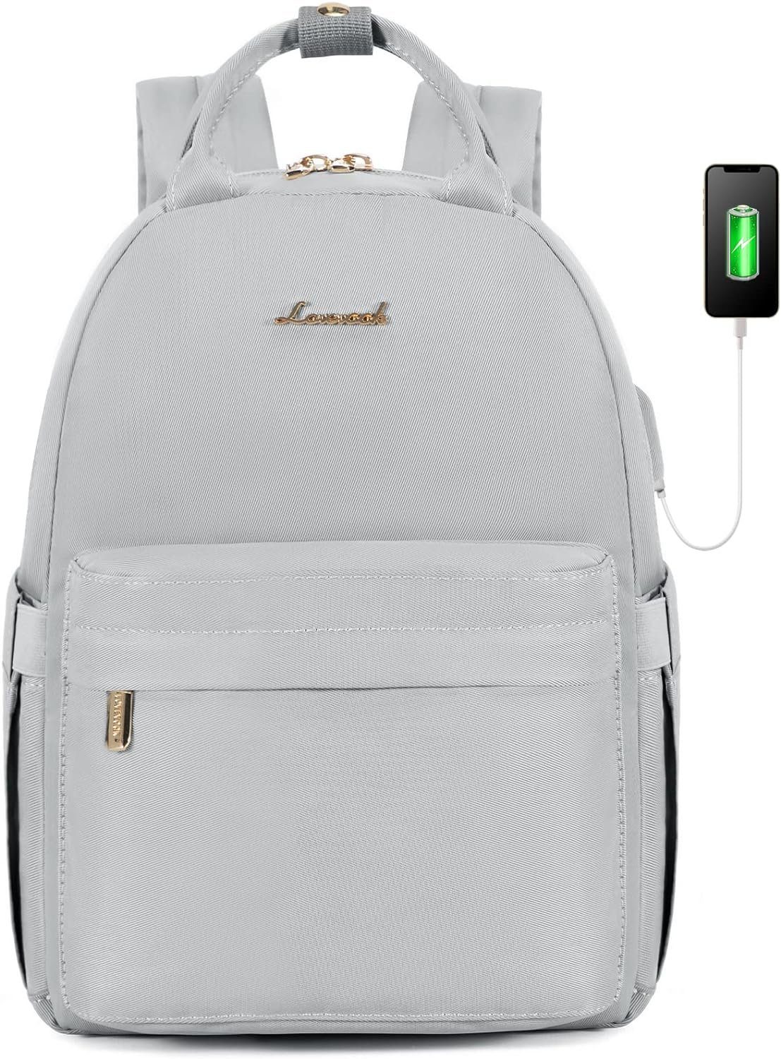 Damen Backpack Cityrucksack Mini Rucksack LOVEVOOK (Tagesrucksack Rucksack Elegant Kleiner Reise), für Handtasche Wasserdicht Klein Casual Leder USB Daypack mit