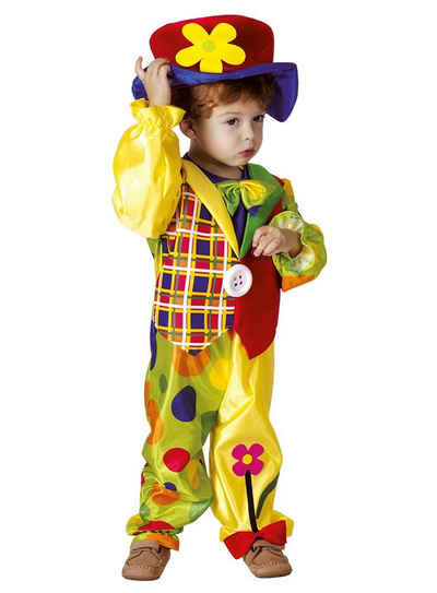 Boland Kostüm Blumenclown, Buntes Clownskostüm für Kinder von etwa 3 bis 4 Jahren