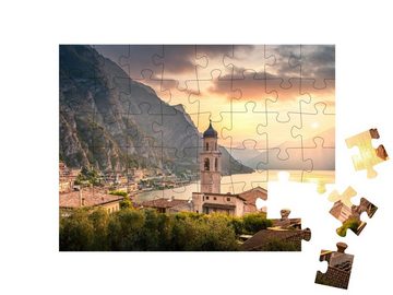 puzzleYOU Puzzle Bezauberndes Dorf Limone sul Garda, Italien, 48 Puzzleteile, puzzleYOU-Kollektionen Gardasee