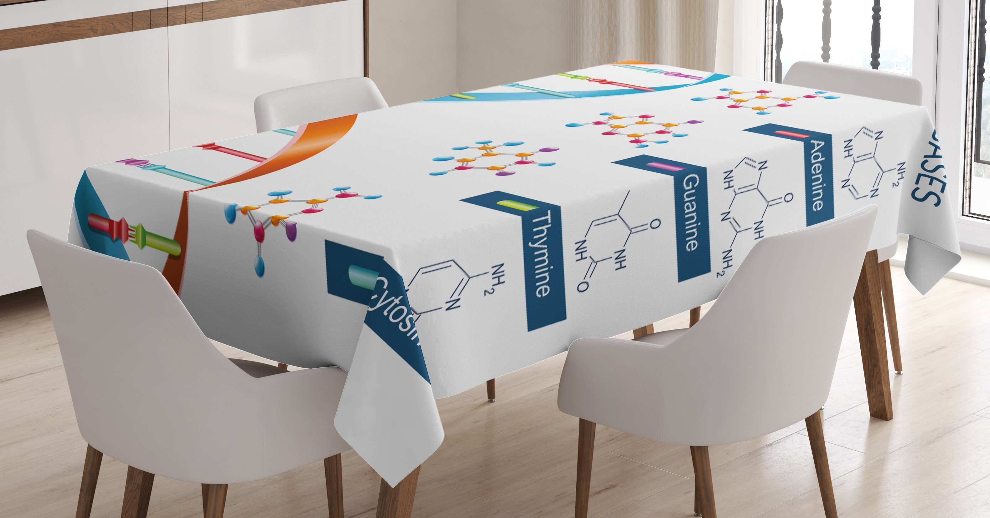 Abakuhaus Tischdecke Biochemie-Spaß den Farben, geeignet Waschbar Farbfest Biologie Klare Außen Für Bereich