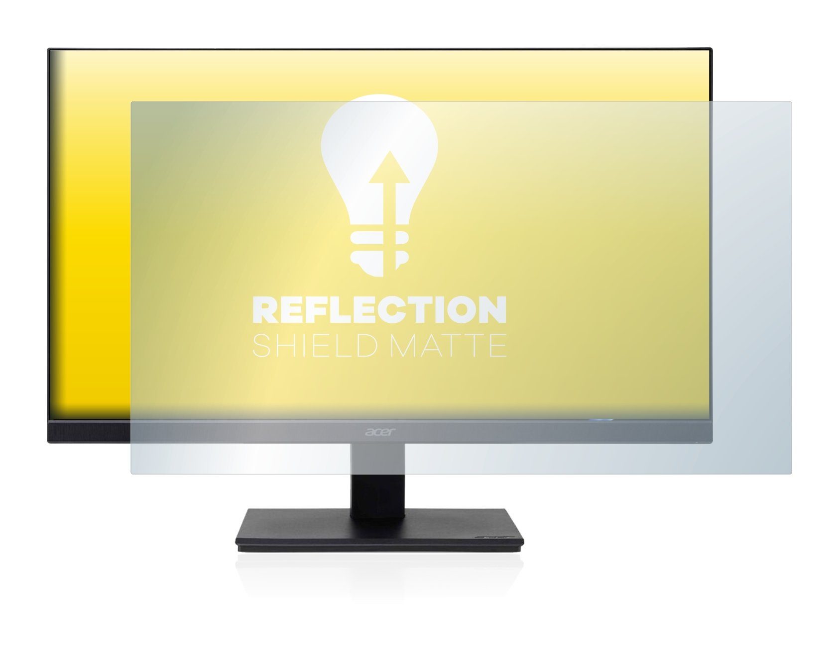 upscreen Schutzfolie für Acer V247Y, Displayschutzfolie, Folie matt entspiegelt AntiReflex