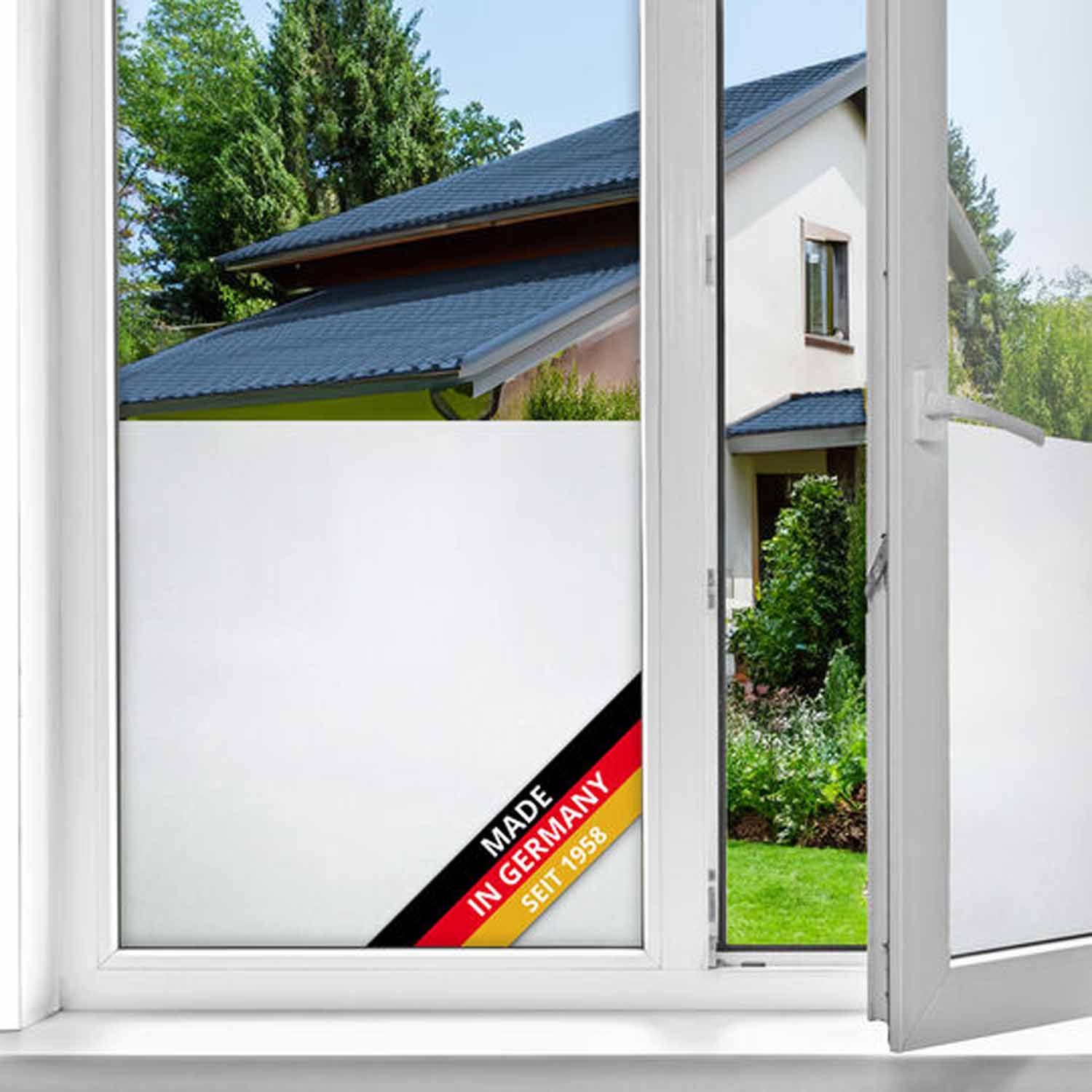 d-c-fix Fensterfolie Frost Sichtschutzfolie selbsthaftend Deko Folie für Fenster innen, Glatt, Statisch haftend - rückstandslos entfernbar & wiederverwendbar