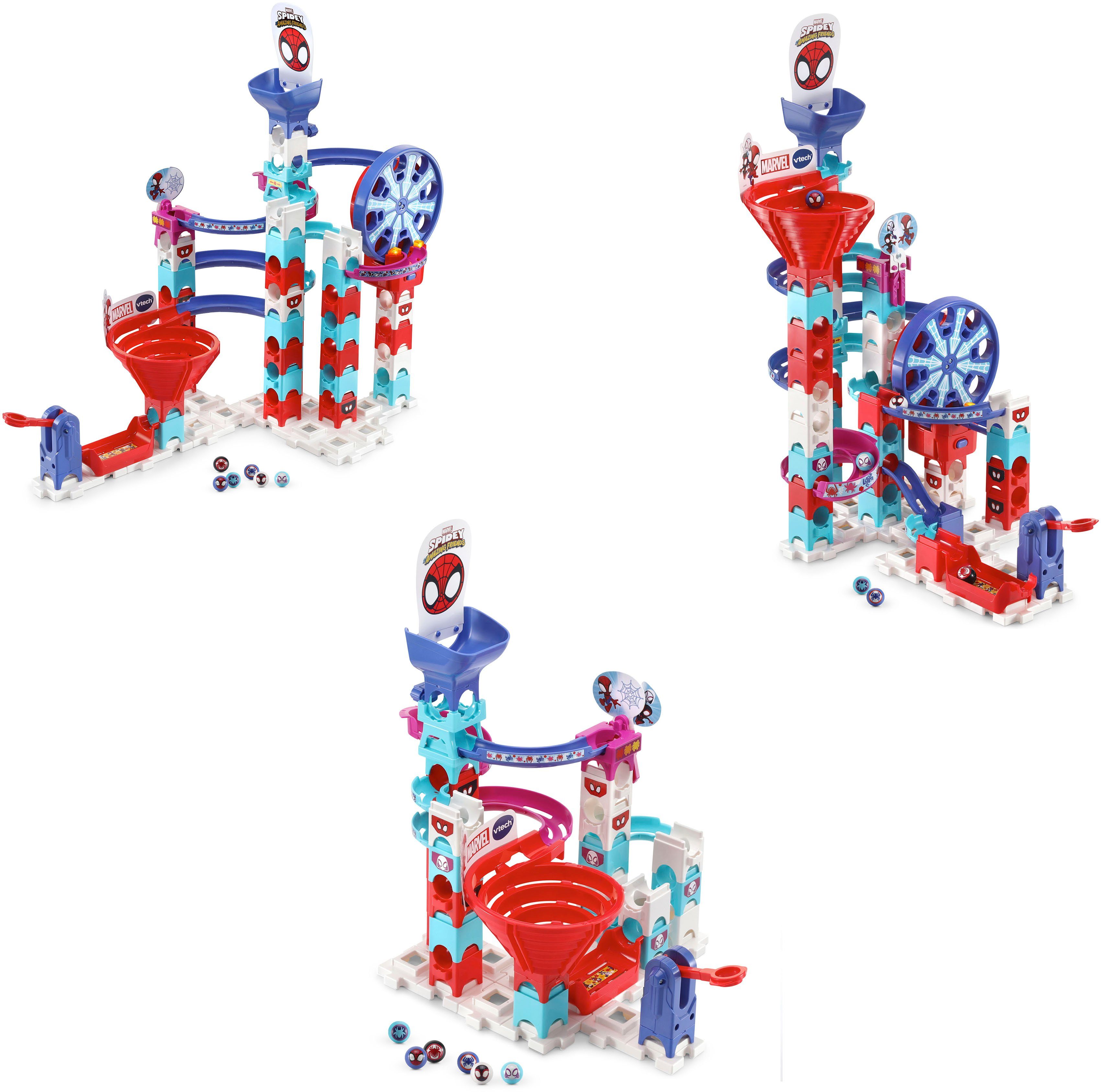 Vtech® Kugelbahn MarbleRush - Spidey Super Spin Challenge SP300 E, mit Licht und Sound