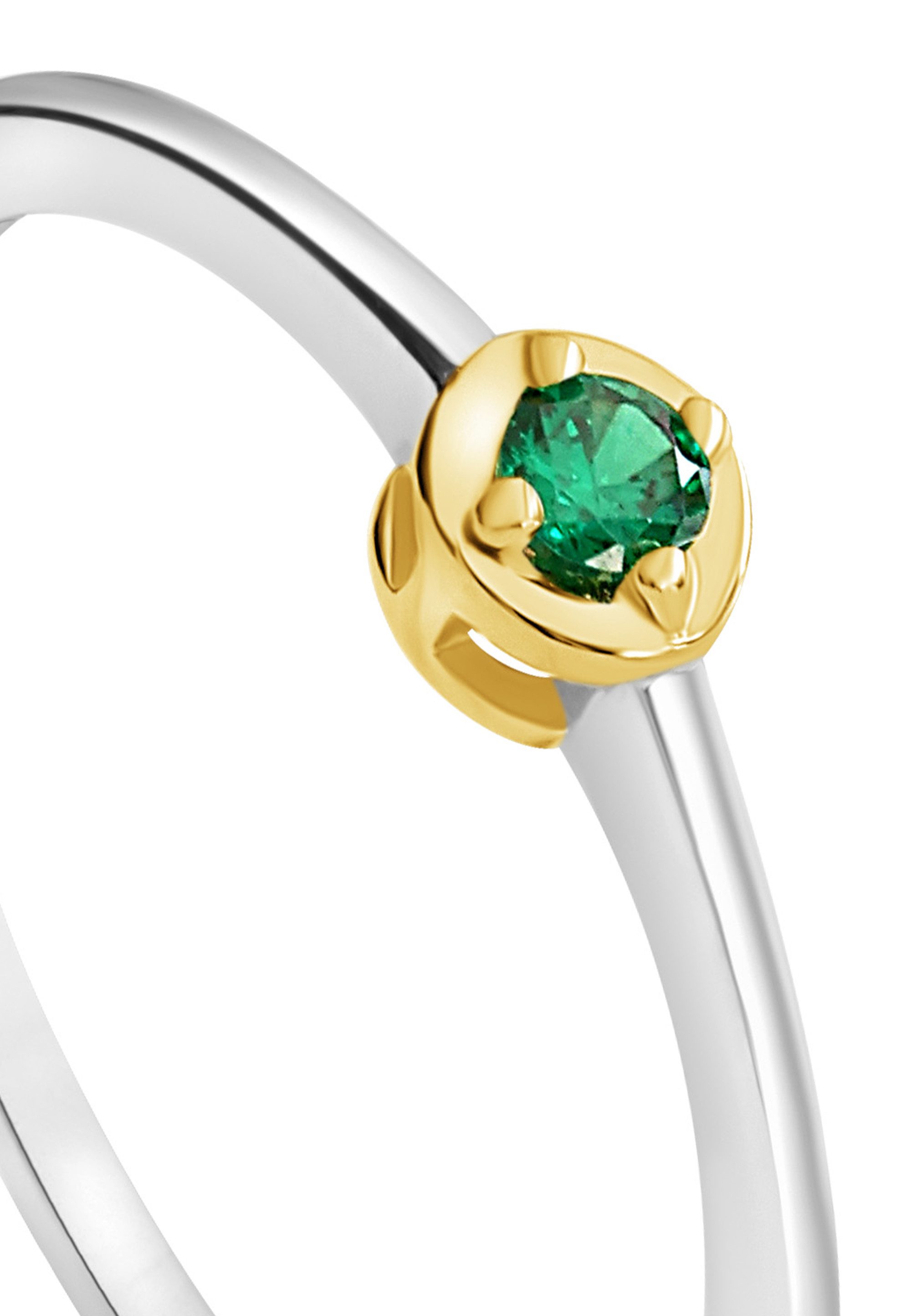NANA KAY Fingerring Delicate Touch, mit grünem Stein
