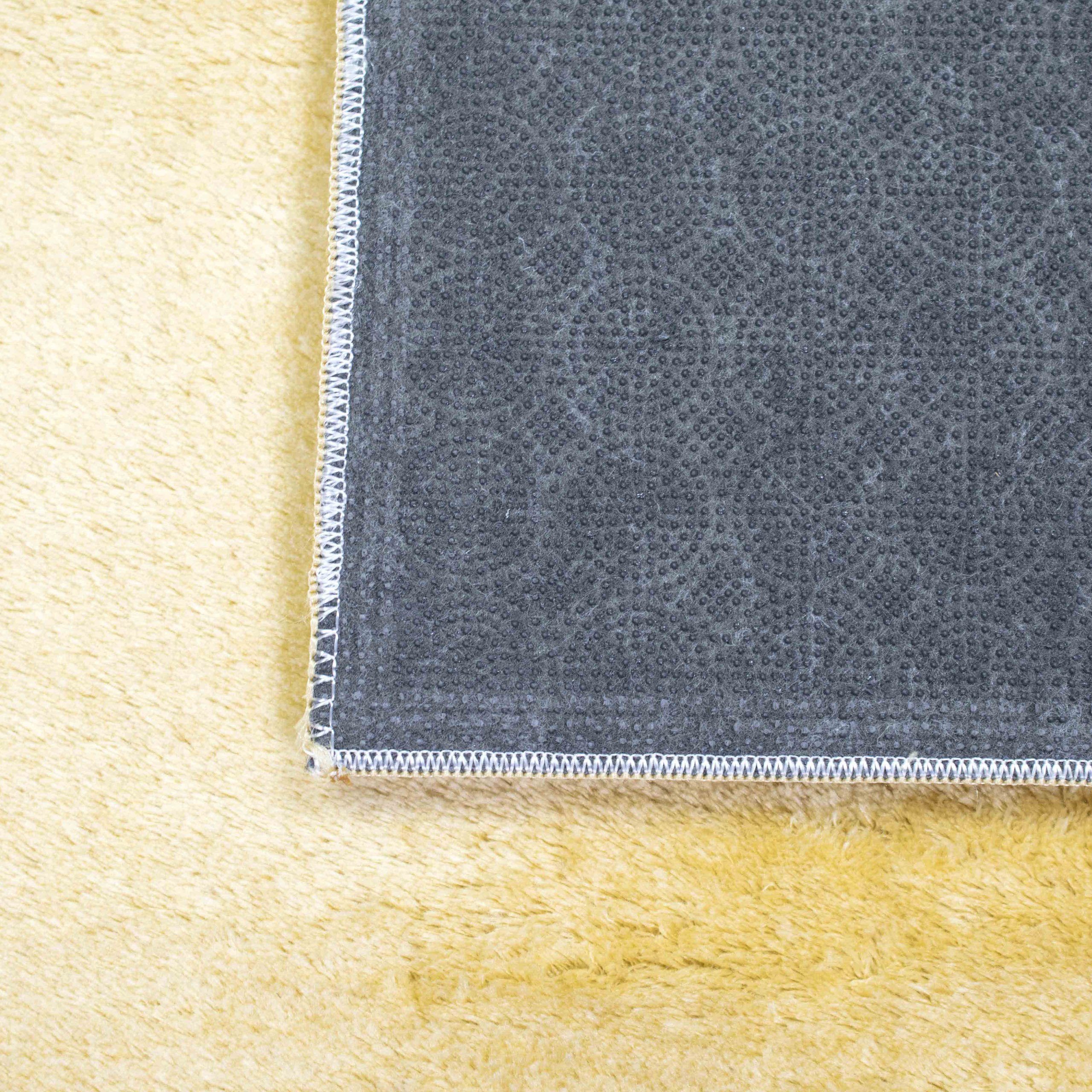 Teppich Wohnzimmer & Flokati Shaggy Teppich weicher rechteckig, Carpetia, Lang- Höhe: Gold, mm 18 Hochflor 