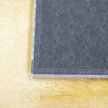 Teppich Wohnzimmer Shaggy Teppich Flokati weicher Lang- & Hochflor - Gold, Carpetia, rechteckig, Höhe: 18 mm