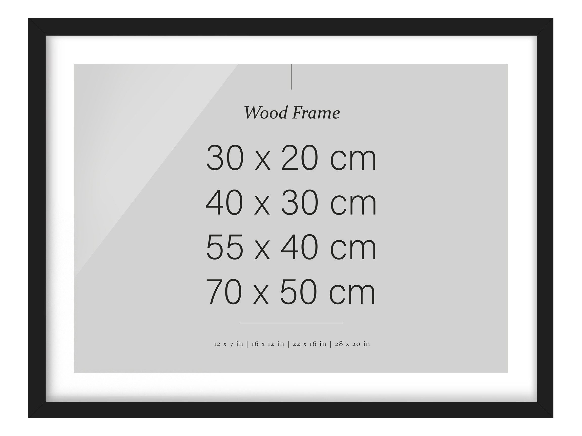 Bilderdepot24 Bilderrahmen Leerrahmen Schwarz mit Glas Bilderrahmen Holz Fotorahmen, (1 St), Rahmen Doppelglas Wohnzimmer Flur Schlafzimmer Küche Esszimmer