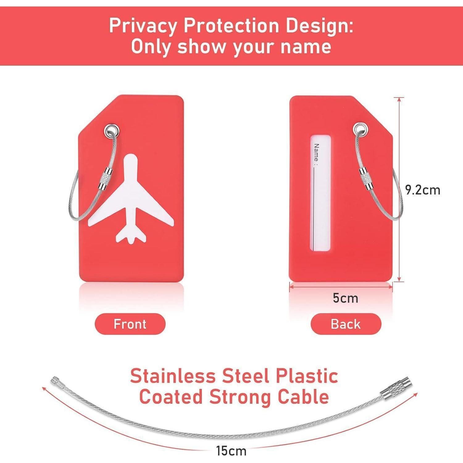 LuxusKollektion Kofferset 4er Set Farbenfrohe Kofferanhänger aus Kieselgel günstig online kaufen
