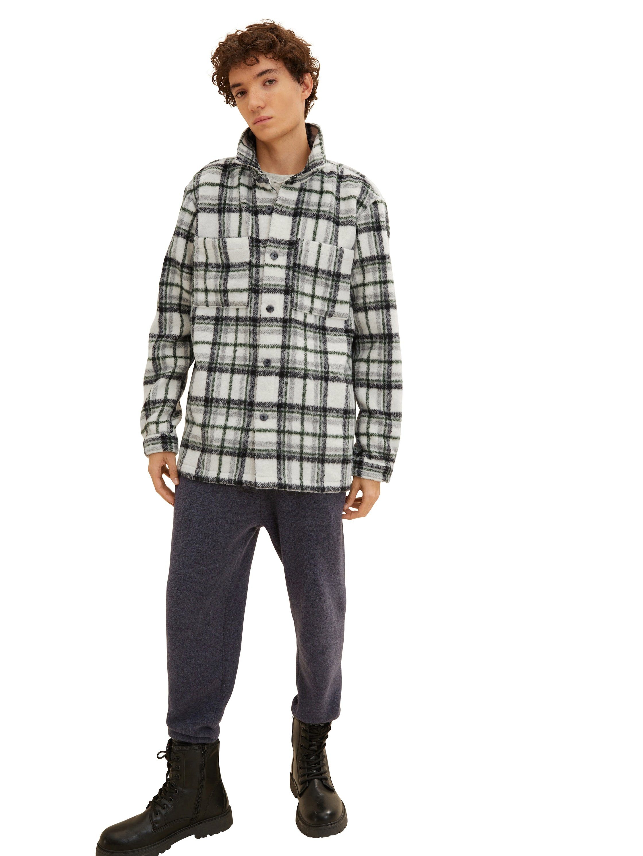 TOM TAILOR Denim Langarmhemd Overshirt mit Karomuster