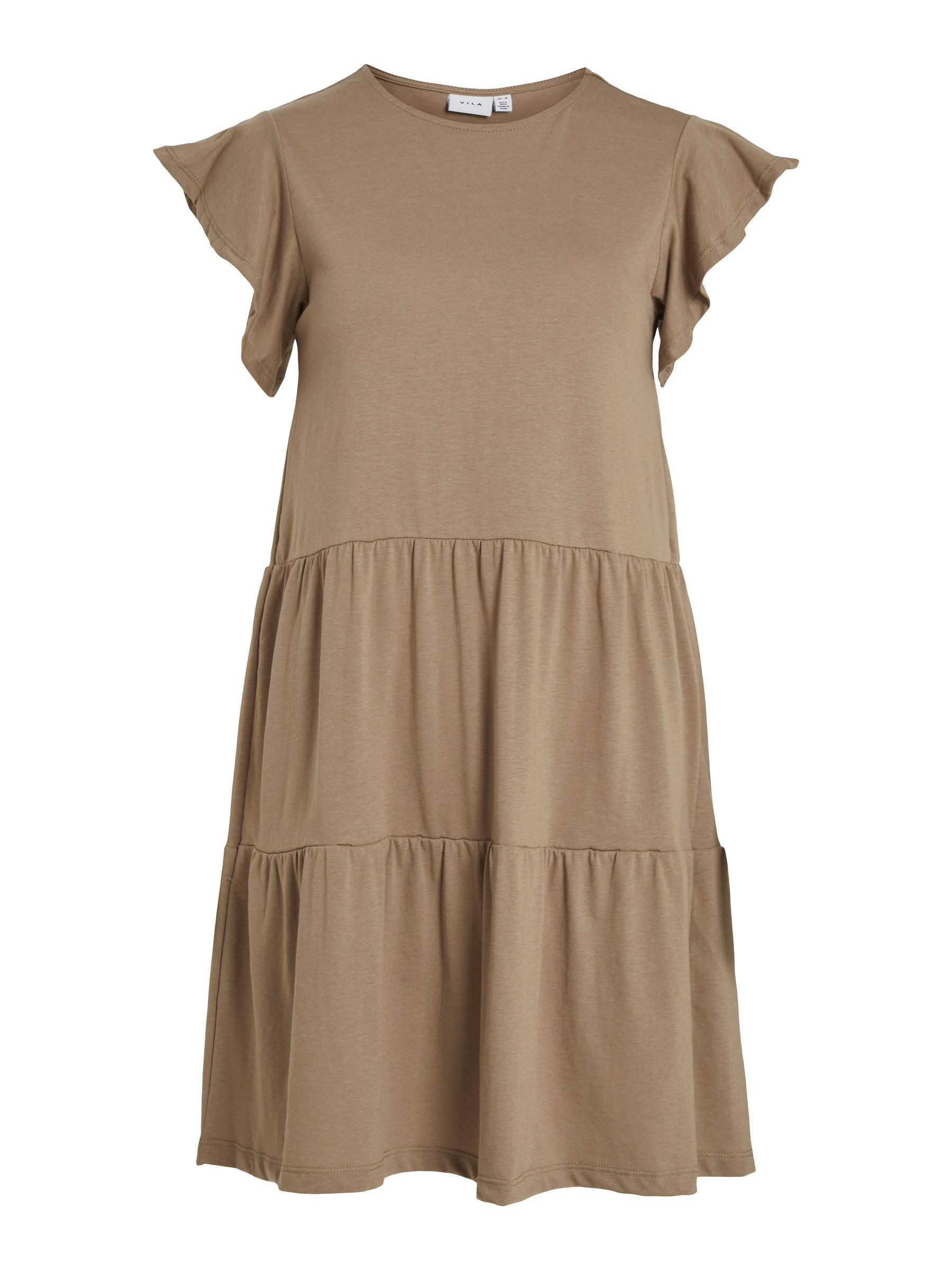 Vila Shirtkleid Kurzärmeliges Volant Design mit günstig online kaufen