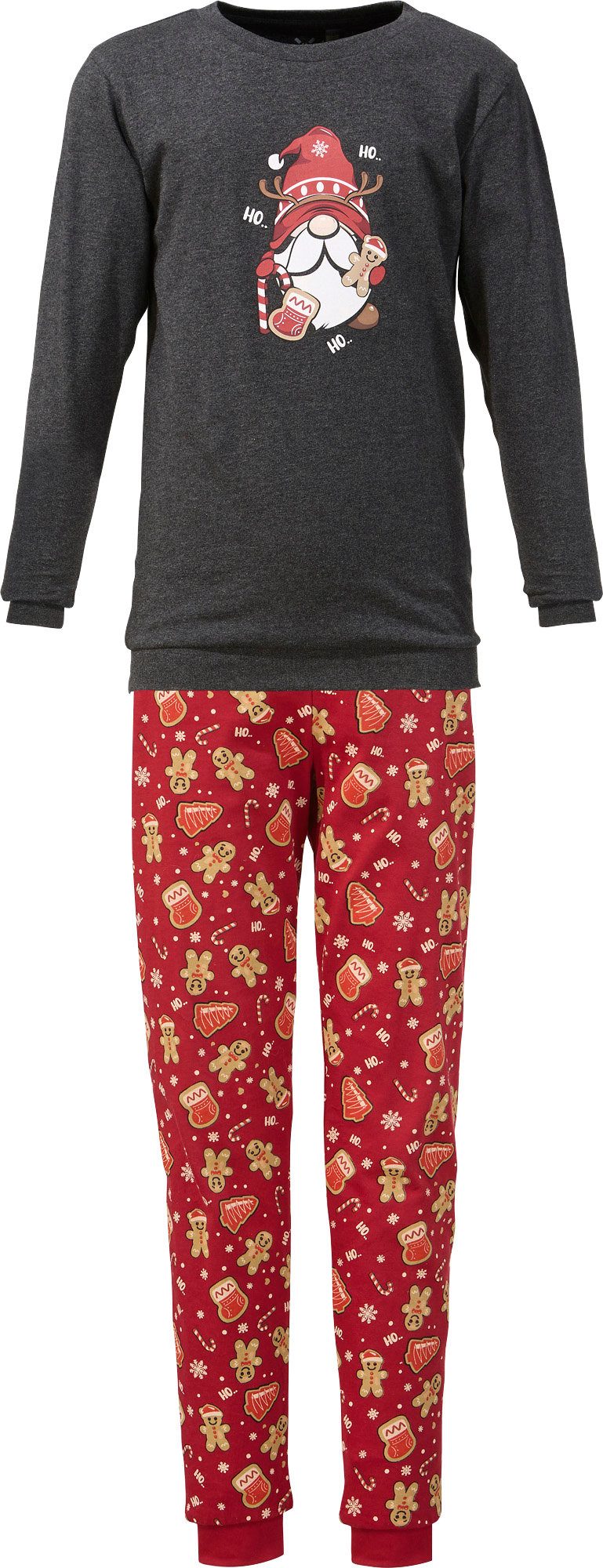 Erwin Müller Pyjama Kinder-Schlafanzug Single-Jersey gemustert