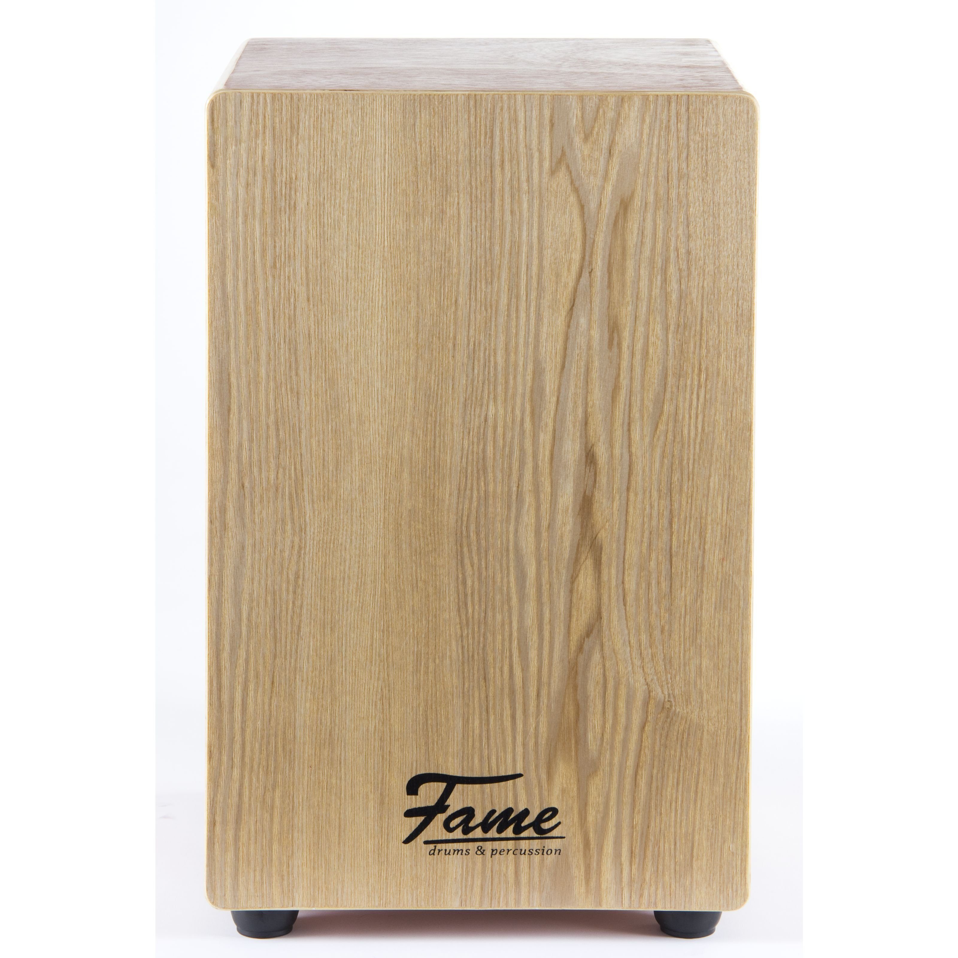 FAME Cajon,Beginner Cajon Einsteiger Cajon aus 7-lagigem Sperrholz Drum Box mit abgerundeten Kanten Schlagfläche aus Esche Snare-System Gitarrensaiten, Percussion, Cajons, Beginner Cajon, Einsteiger Cajon, Drum Box
