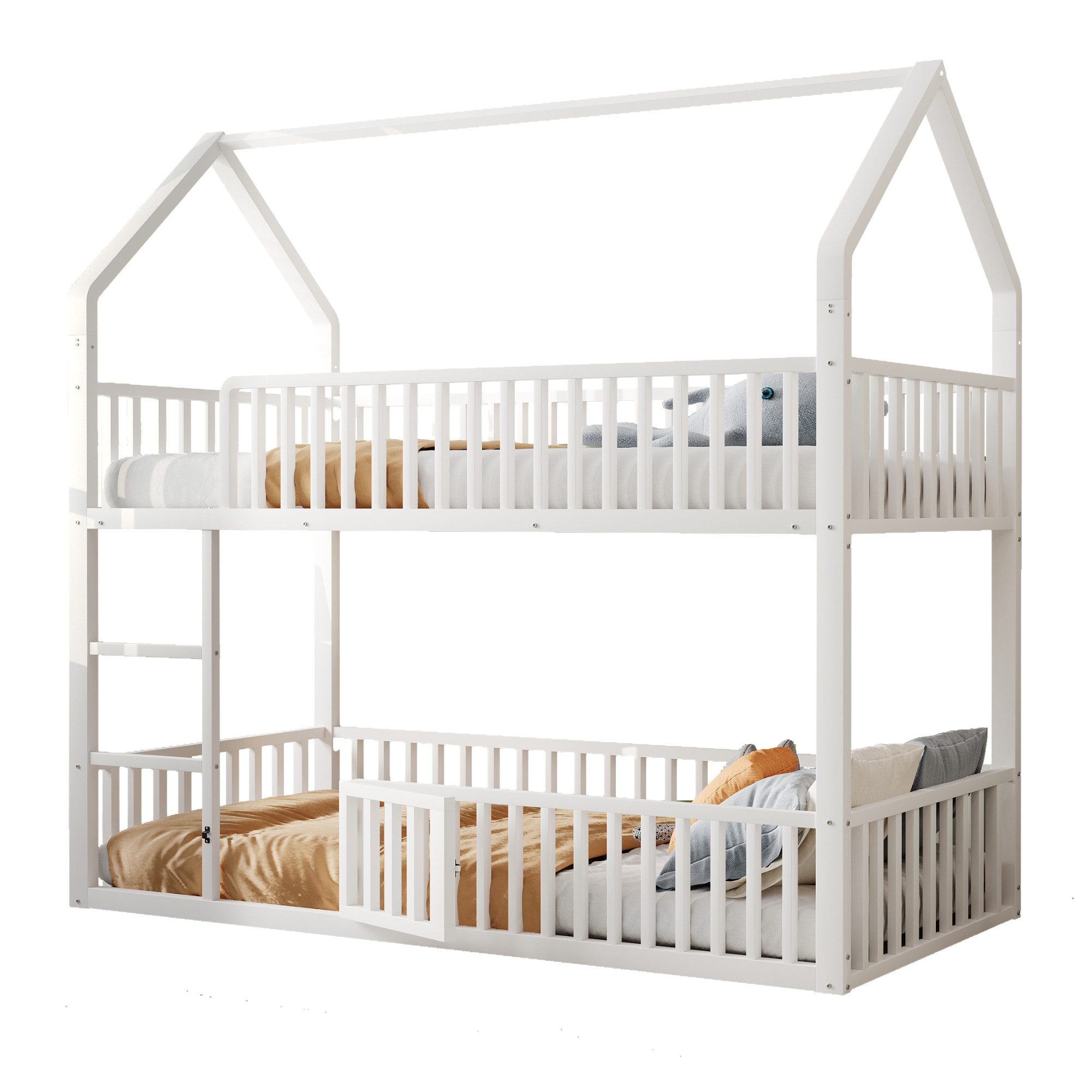 KLAM HOME Kinderbett Kinder-Etagenbett 90*200, Metall-Doppelbett, günstig online kaufen