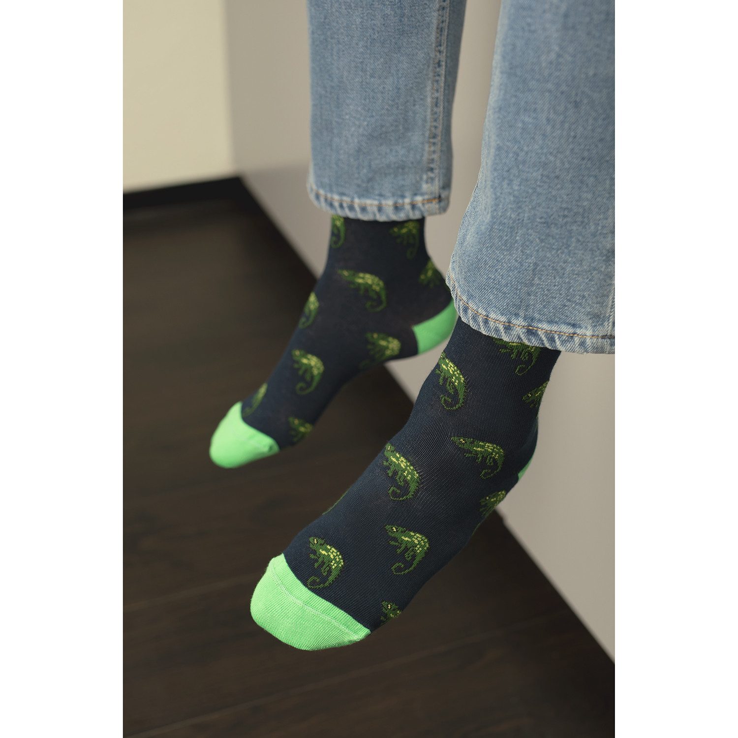 Footstar Basicsocken Damen/Herren Bunte Motiv Socken Funny Baumwollsocken