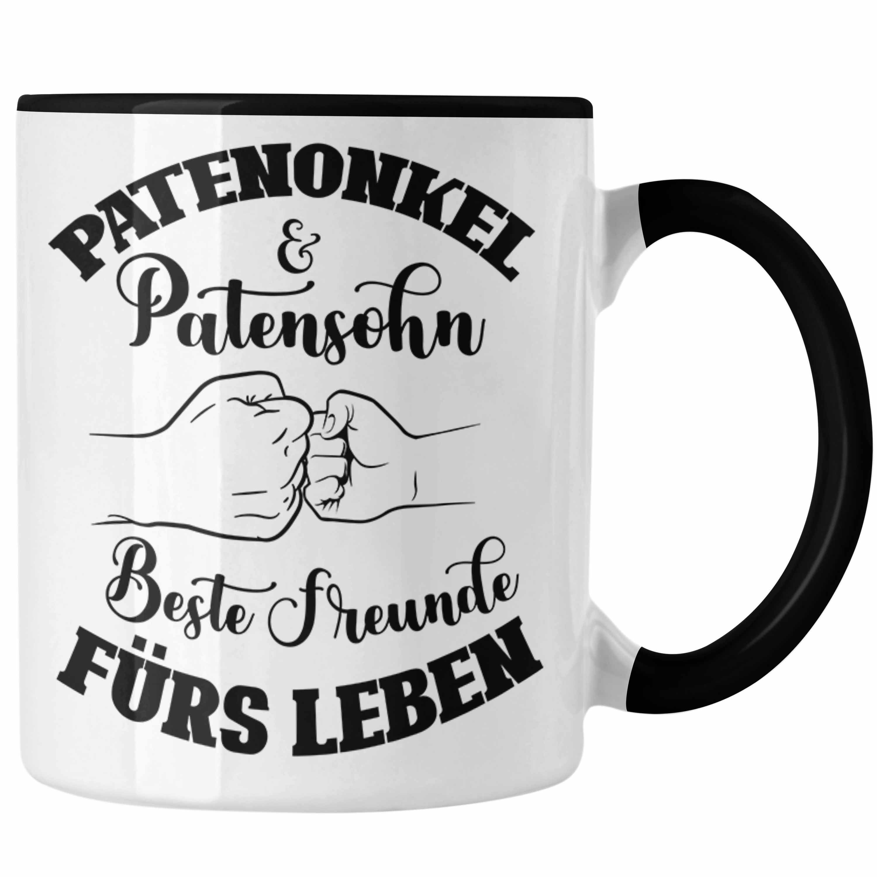 Tasse Patensohn Geschenk Team Tasse Geschenkidee Patenonkel Spruch Trendation Schwarz