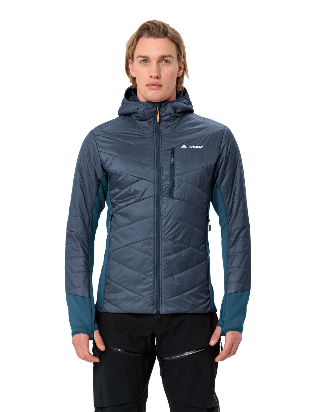 VAUDE Outdoorjacke Me Sesvenna Jacket IV CS Isolationsjacke, Funktionsjacke vorgeformter Ärmel mit Daumenöffnung