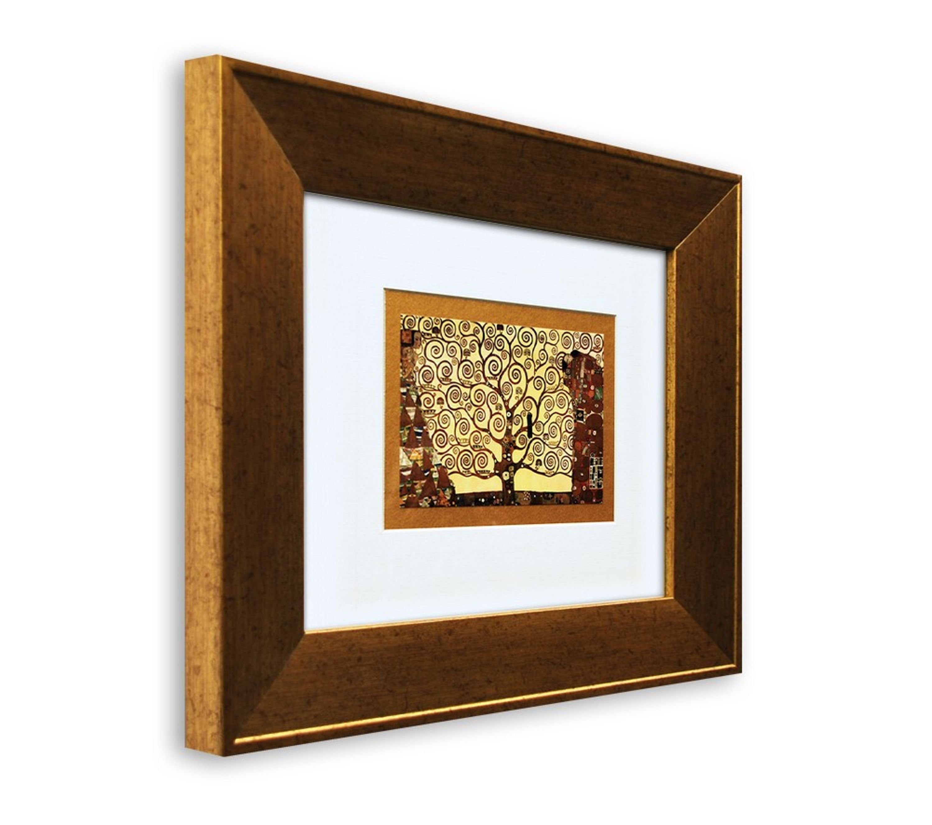Gustav Fullfillment Klimt: Rahmen Wandbild, The mit artissimo Bild gerahmt mit / Poster Bild Rahmen 41x36cm / Klimt