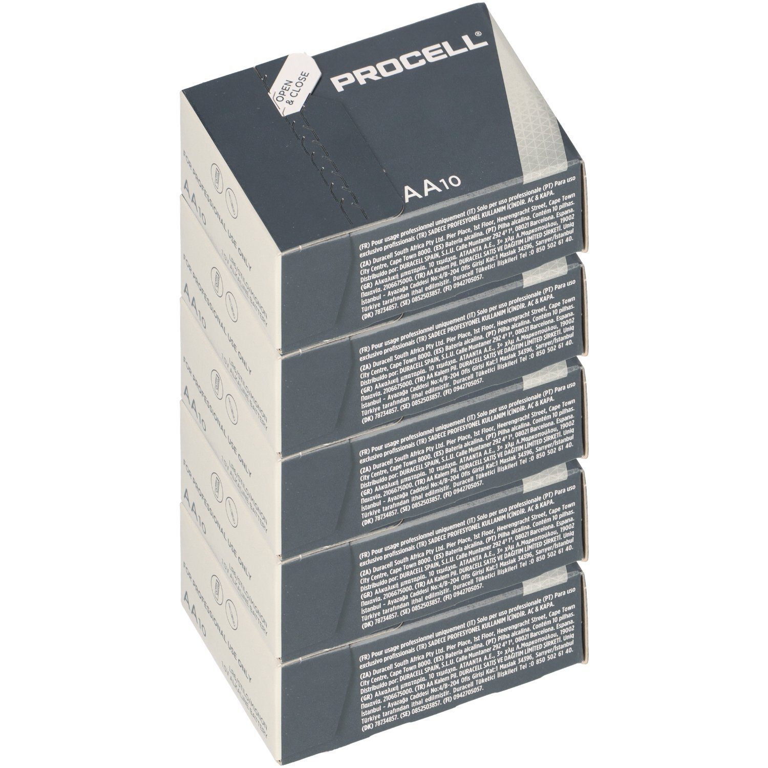 Duracell 50x Duracell Mignon AA Procell LR6 MN1500 Batterie Batterie Mignon