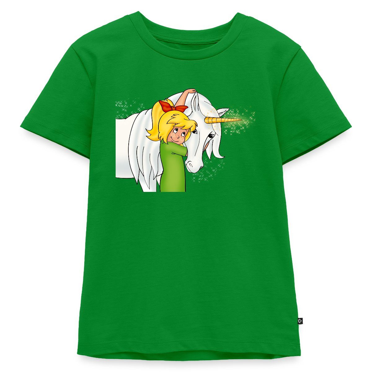 T-Shirt Bibi Blocksberg Mit Einhorn Goldhörnchen Kinder Premium T-Shirt