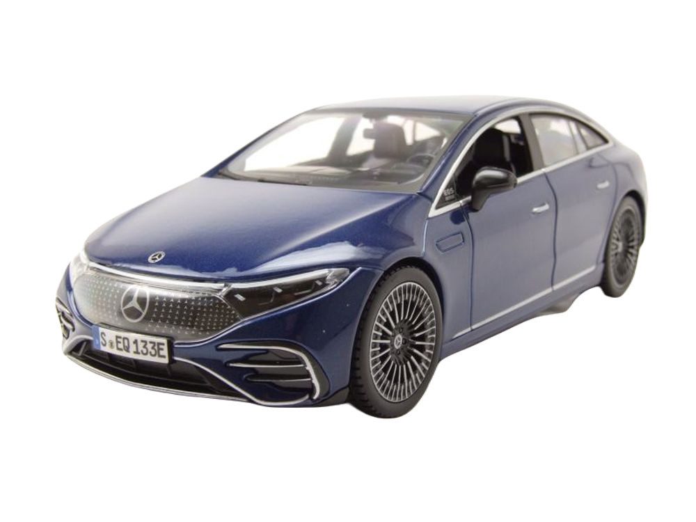 Maisto® Modellauto Mercedes EQ EQS Sedan 2022 blau metallic, Maßstab 1:24
