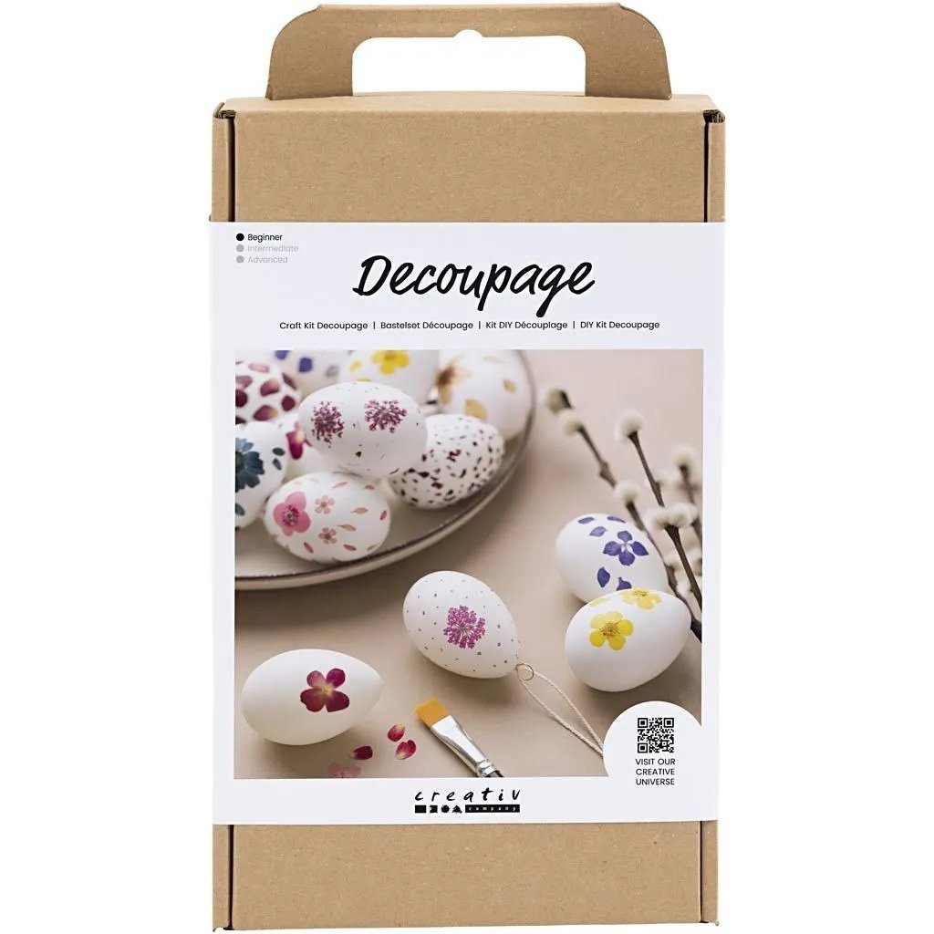 creativ company Kreativset Decoupage Bastelset Ostereier, (1-tlg)