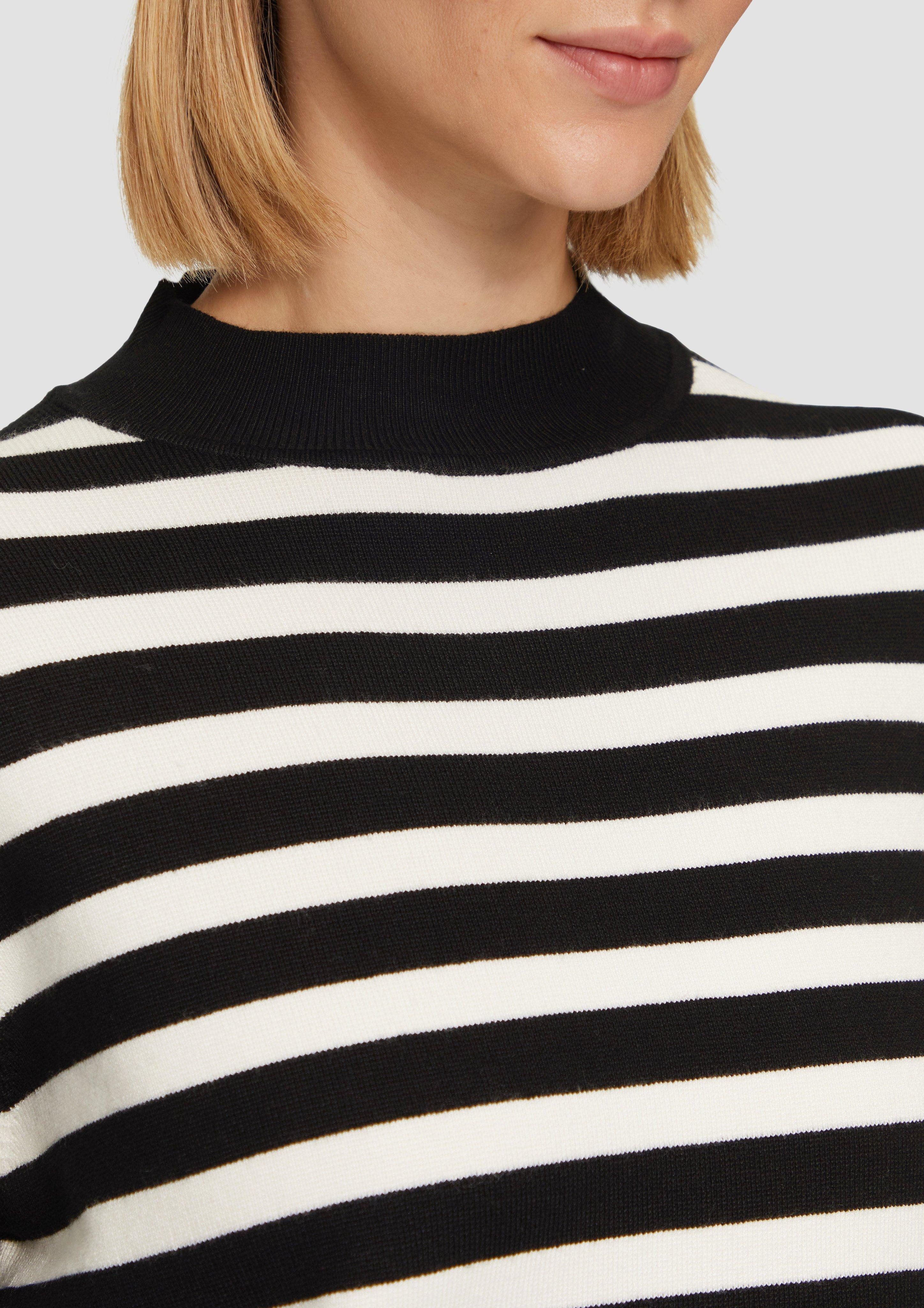 s.Oliver BLACK LABEL Strickpullover Gestreifter Strickpullover günstig online kaufen