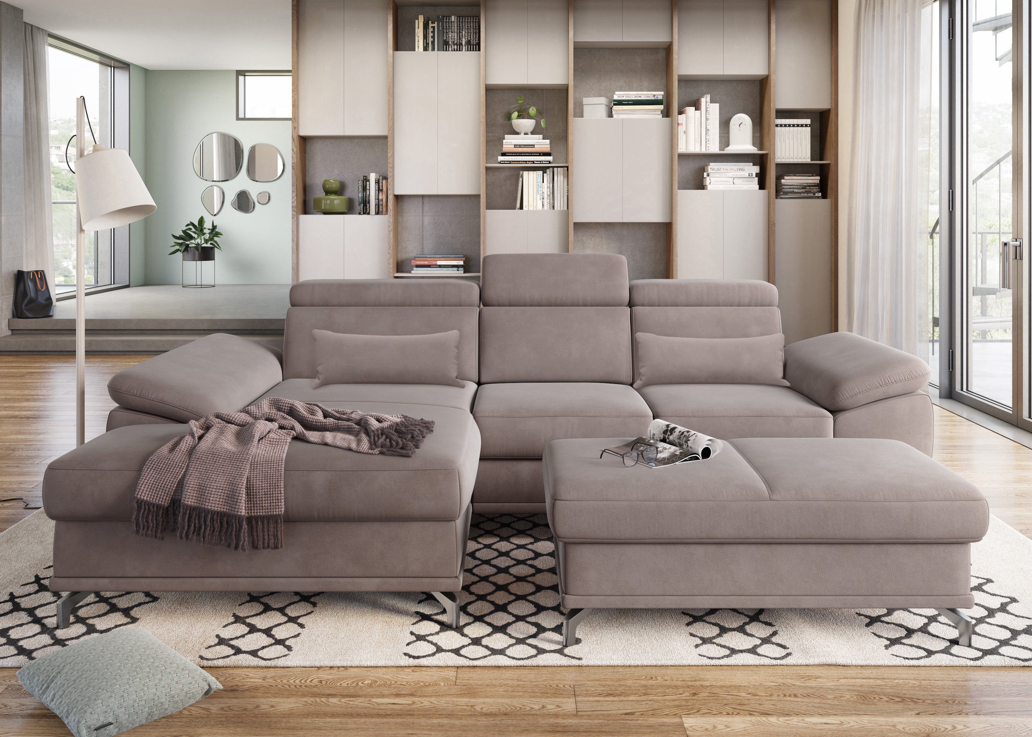 sit&more Ecksofa Cabrio L-Form, B: 295 günstig online kaufen