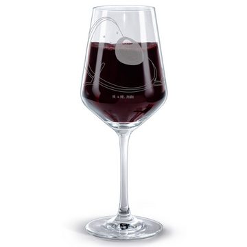 Mr. & Mrs. Panda Rotweinglas Avocado Schwangerschaft - Transparent - Geschenk, Vegan, Weinglas, Ge, Premium Glas, Spülmaschinenfest