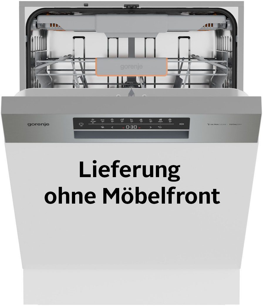 GORENJE teilintegrierbarer Geschirrspüler GI663B95X, 9,4 l, 16 Maßgedecke, 16 Maßgedecke, auto. Türöffnung, Besteckschublade