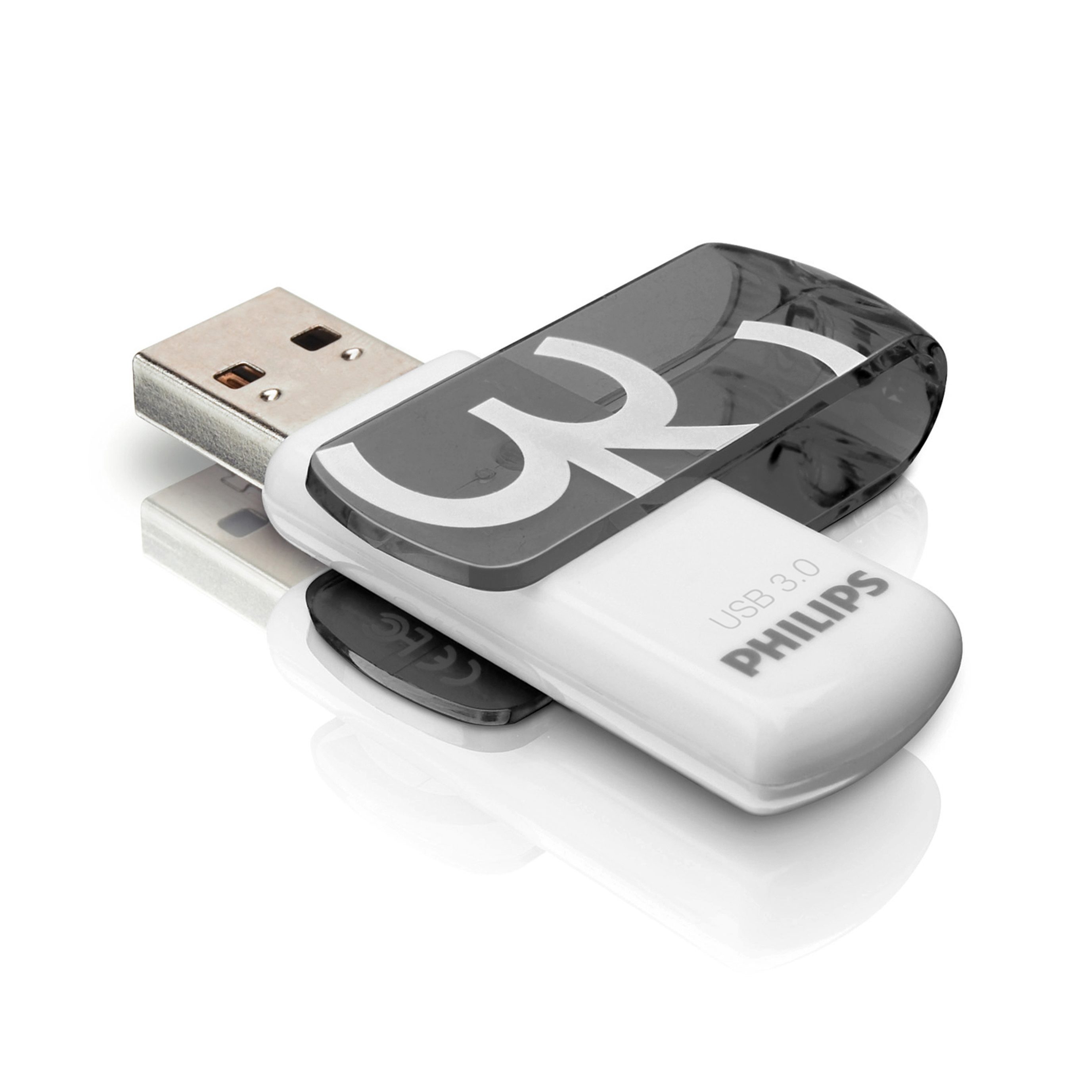 Philips FM32FD00B/00 USB-Stick (USB 3.0, Lesegeschwindigkeit 100,00 MB/s, Shadow Grey®, 32 GB, USB 3.0, LED, 1er Pack)