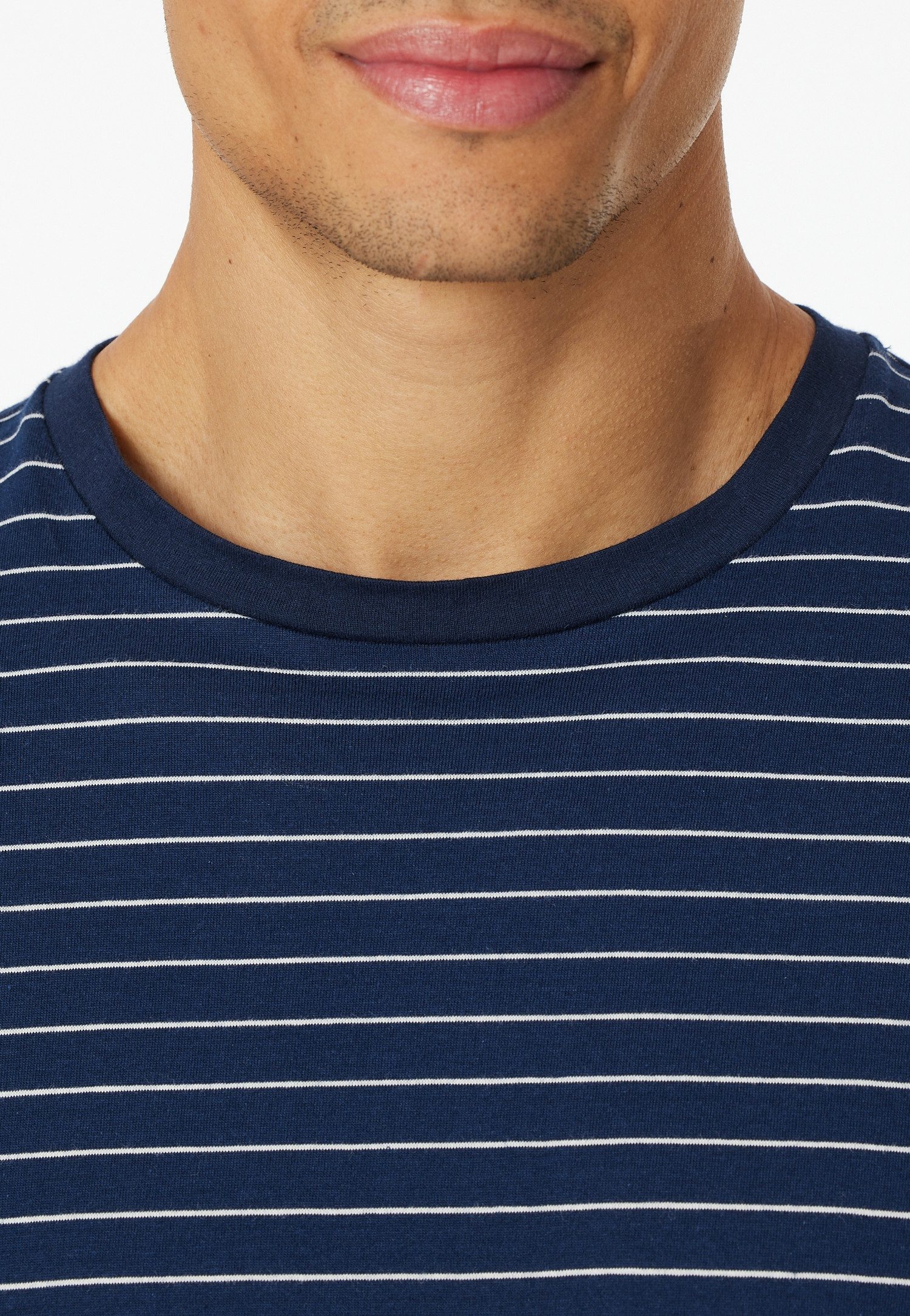 Schiesser Schlafanzug Casual Essentials (2 tlg) mit Streifen